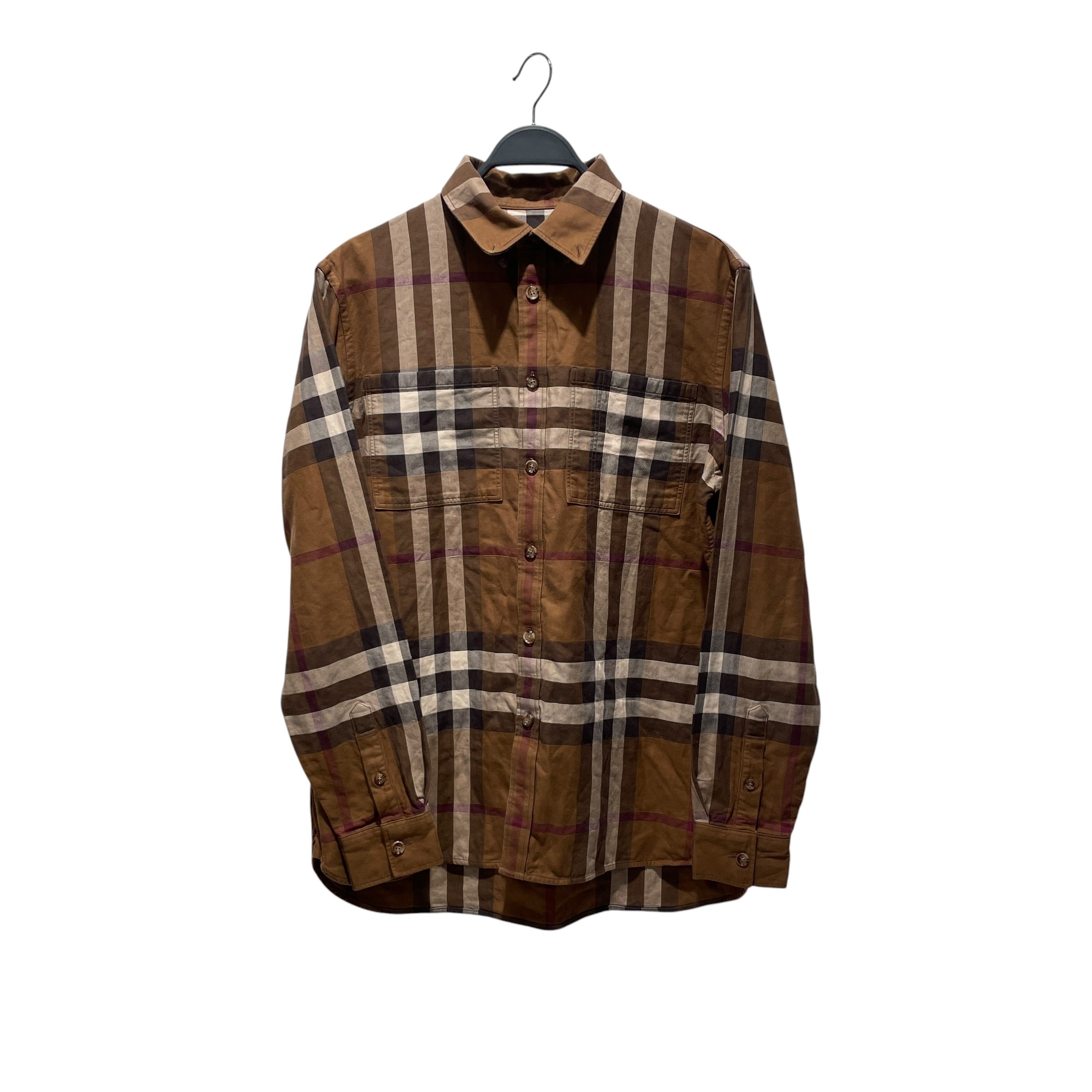 BURBERRY LONDON/LS Shirt/M/Cotton/BRW/ view 1