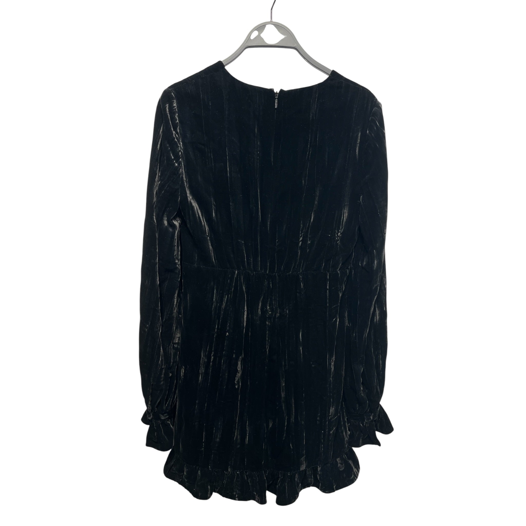 SAINT LAURENT/Dress/36/Velour/BLK/Mini Length/Velvet Mini Dress view 2