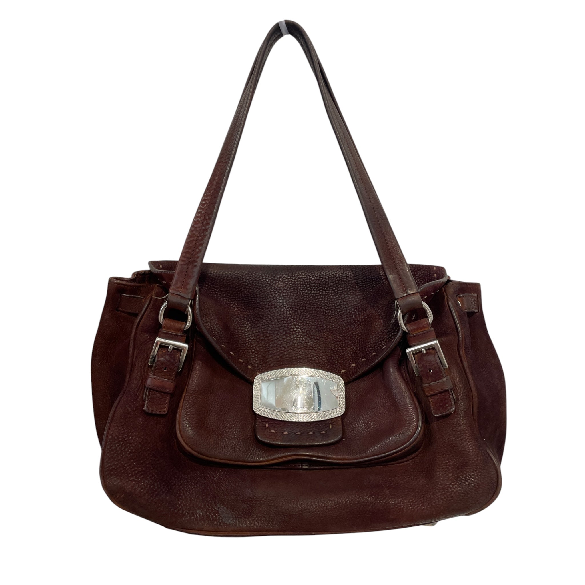 PRADA/Hand Bag/Leather/BRD/VItello Daino view 1