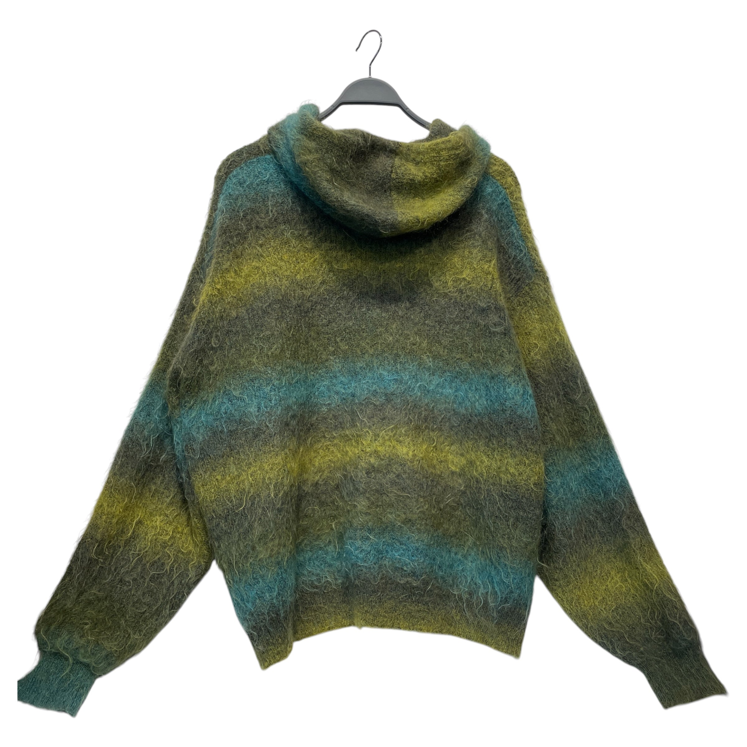 Supreme/HYSTERIC/Zip Up Hoodie/M/Stripe/Mohair/GRN/KNIT OMBRE STRIPE PATCH view 2