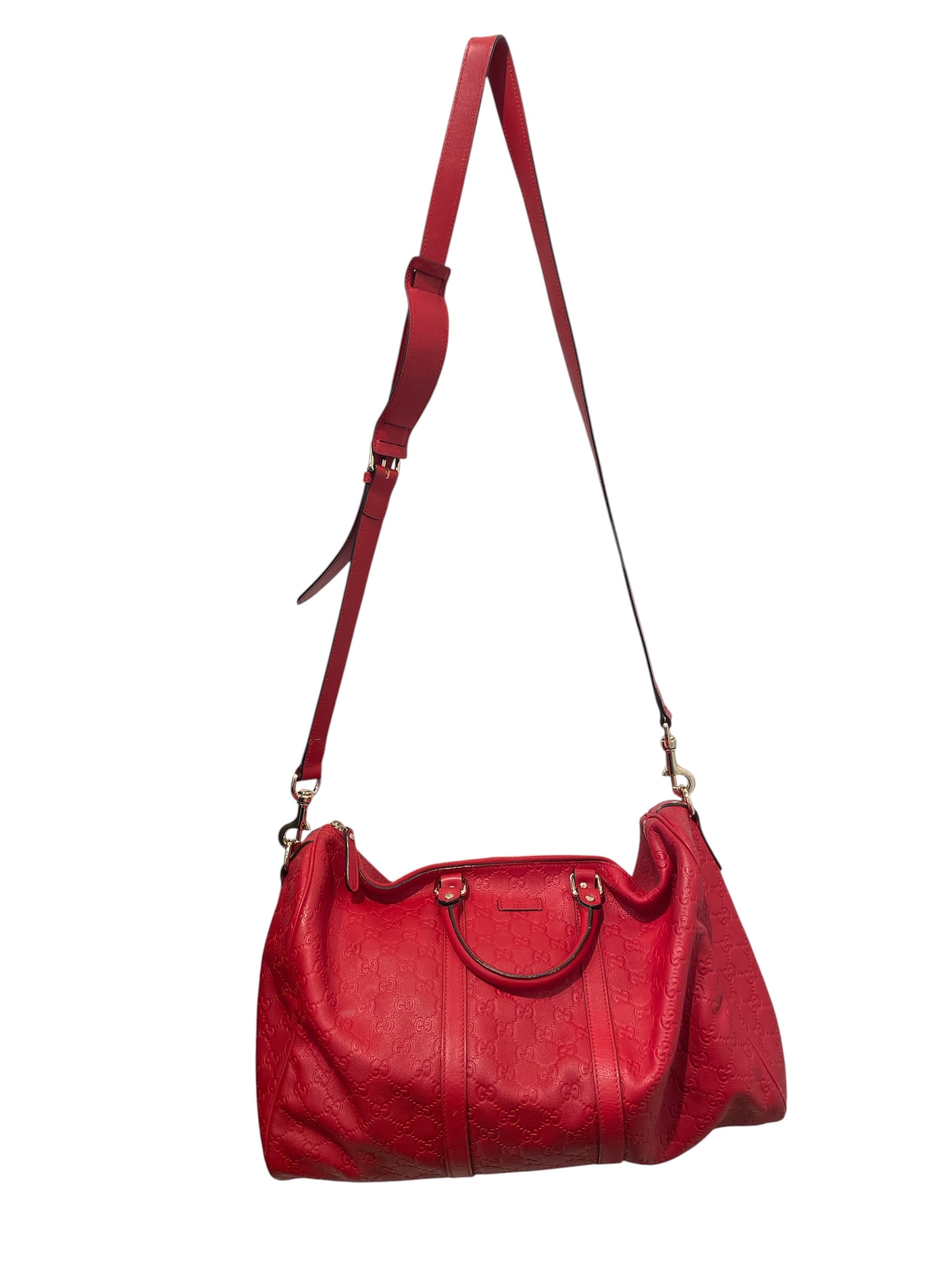 GUCCI/Bag/Monogram/Leather/RED/MNGRM DUFFLE | 216484520981 view 1