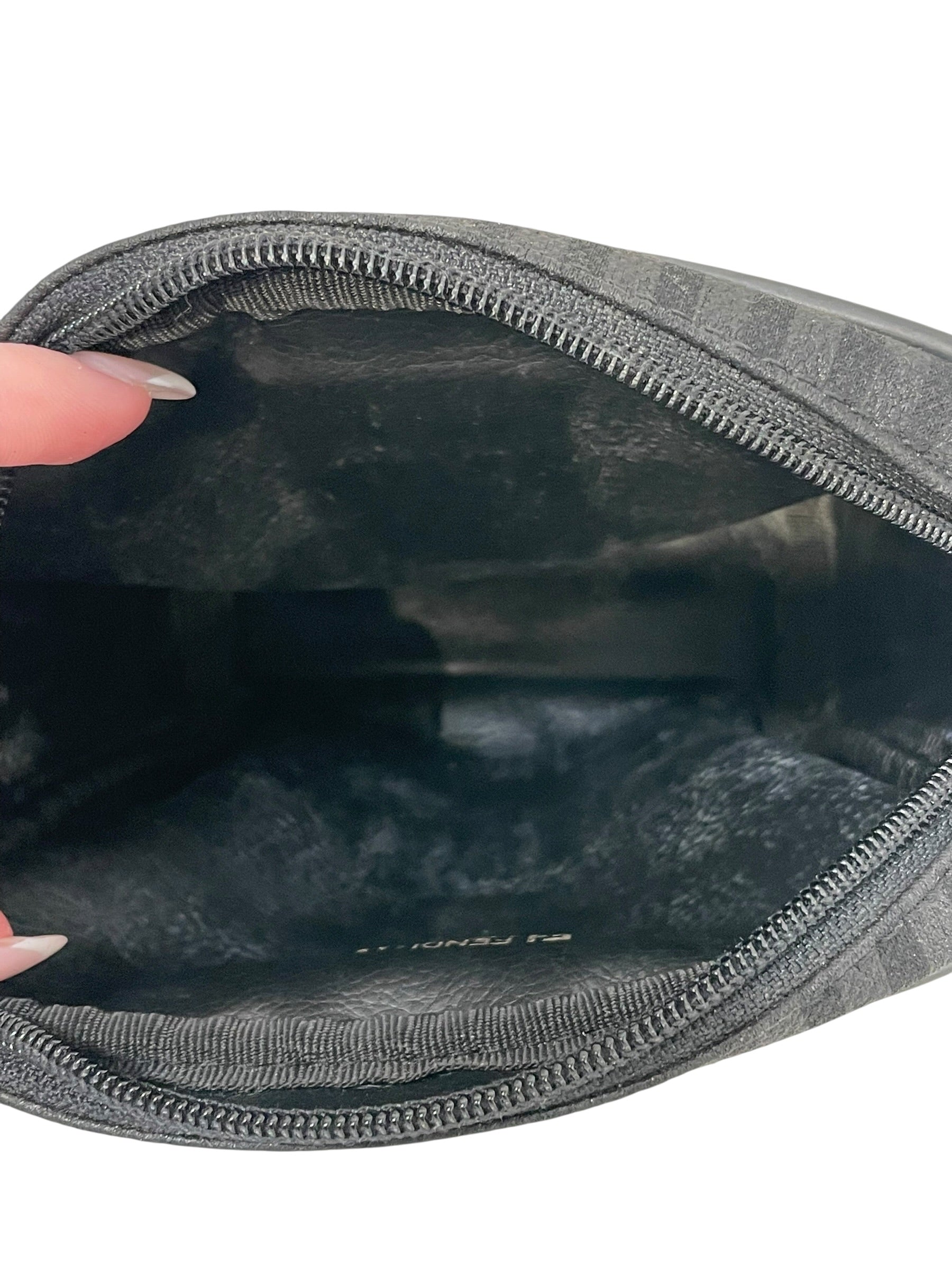 FENDI/Cross Body Bag/Stripe/Leather/BLK/Paquin Canvas Cross Body view 4