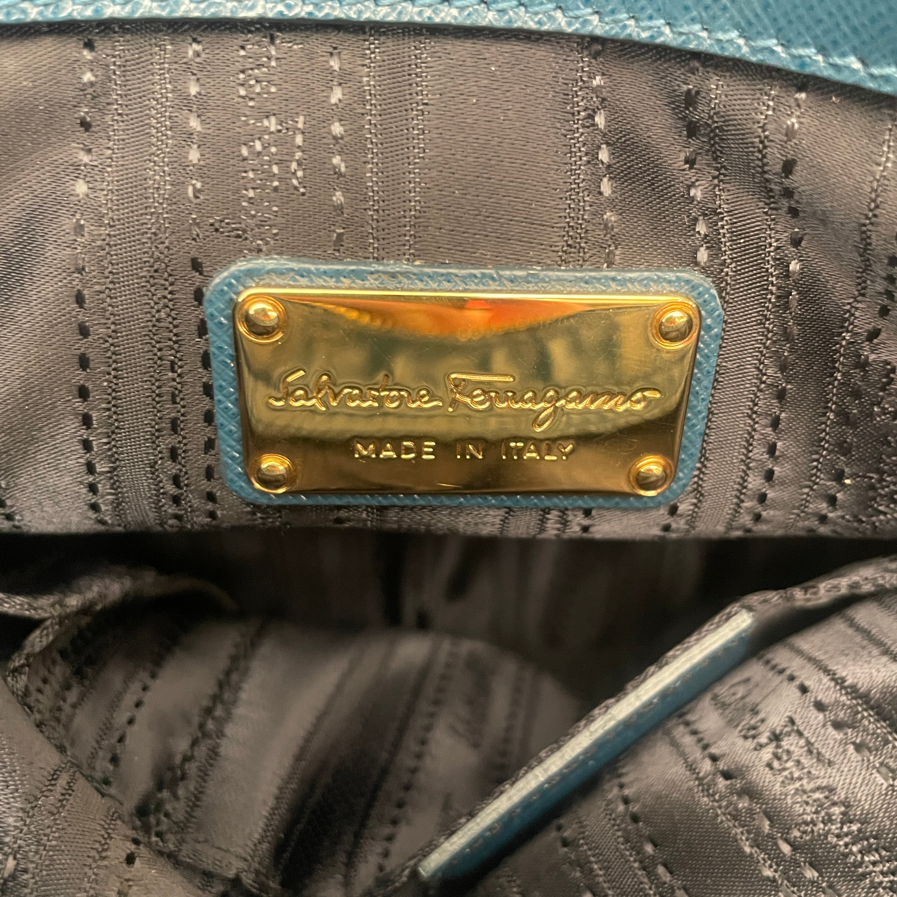 Salvatore Ferragamo/Cross Body Bag/Acrylic/BLU/GANCINI view 7