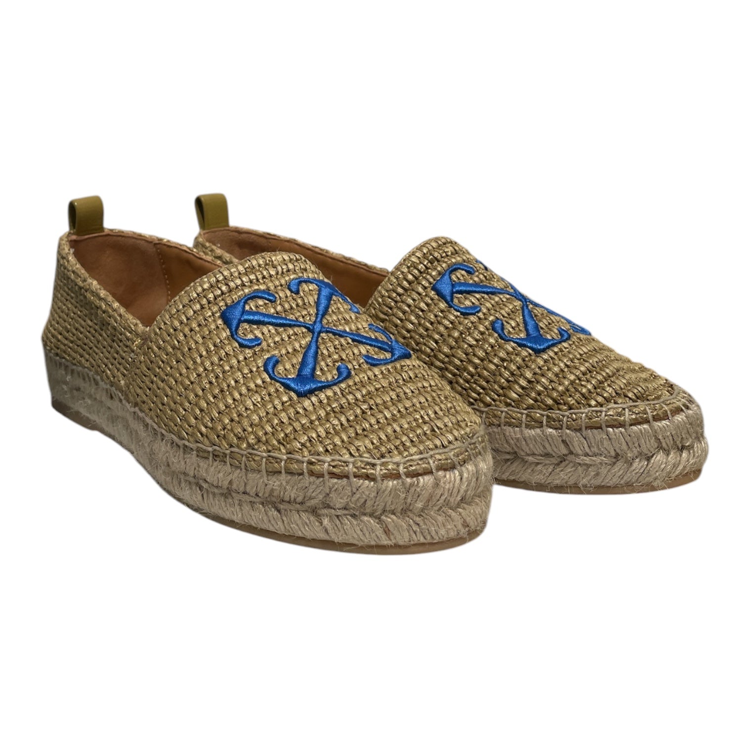 OFF-WHITE/Espadrilles/EU 38/GLD/Blue Logo view 1