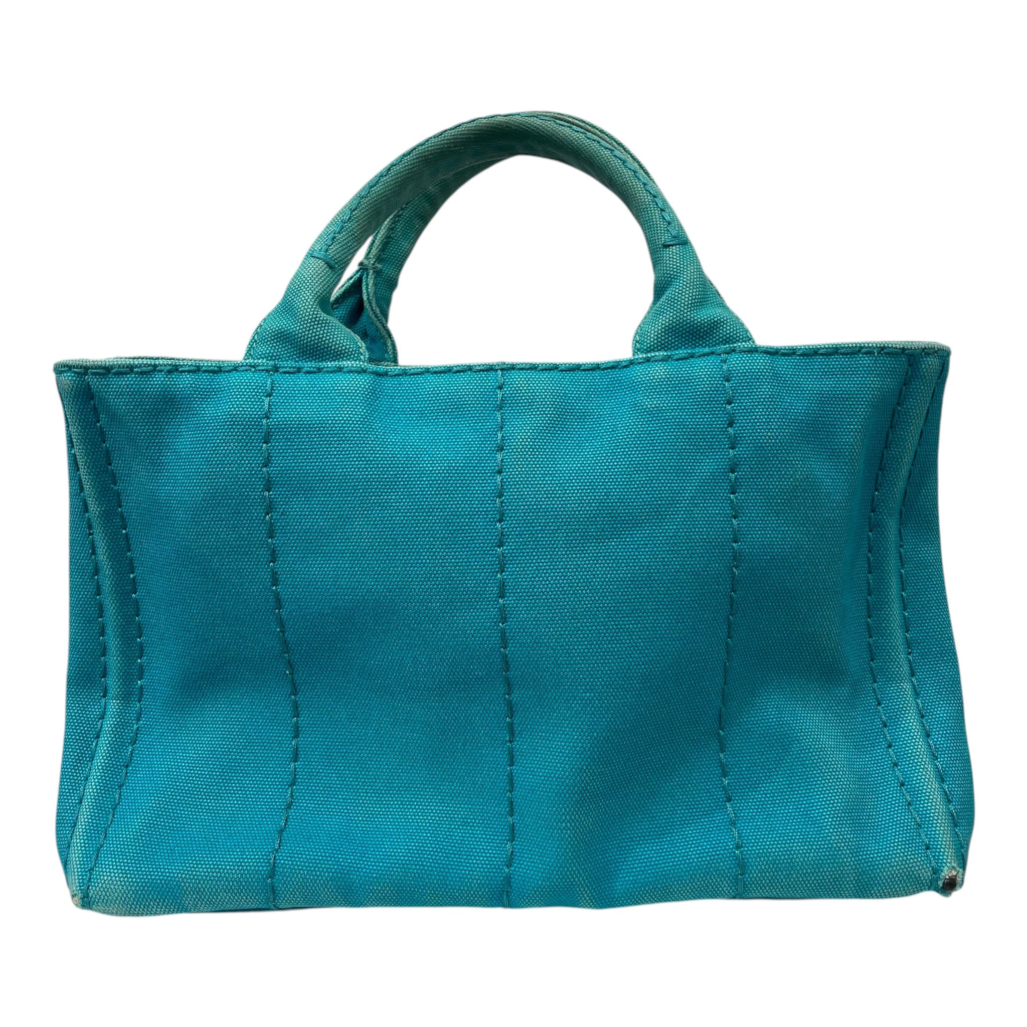 PRADA/Hand Bag/Cotton/BLU/CAVAS SML CANAPA view 2