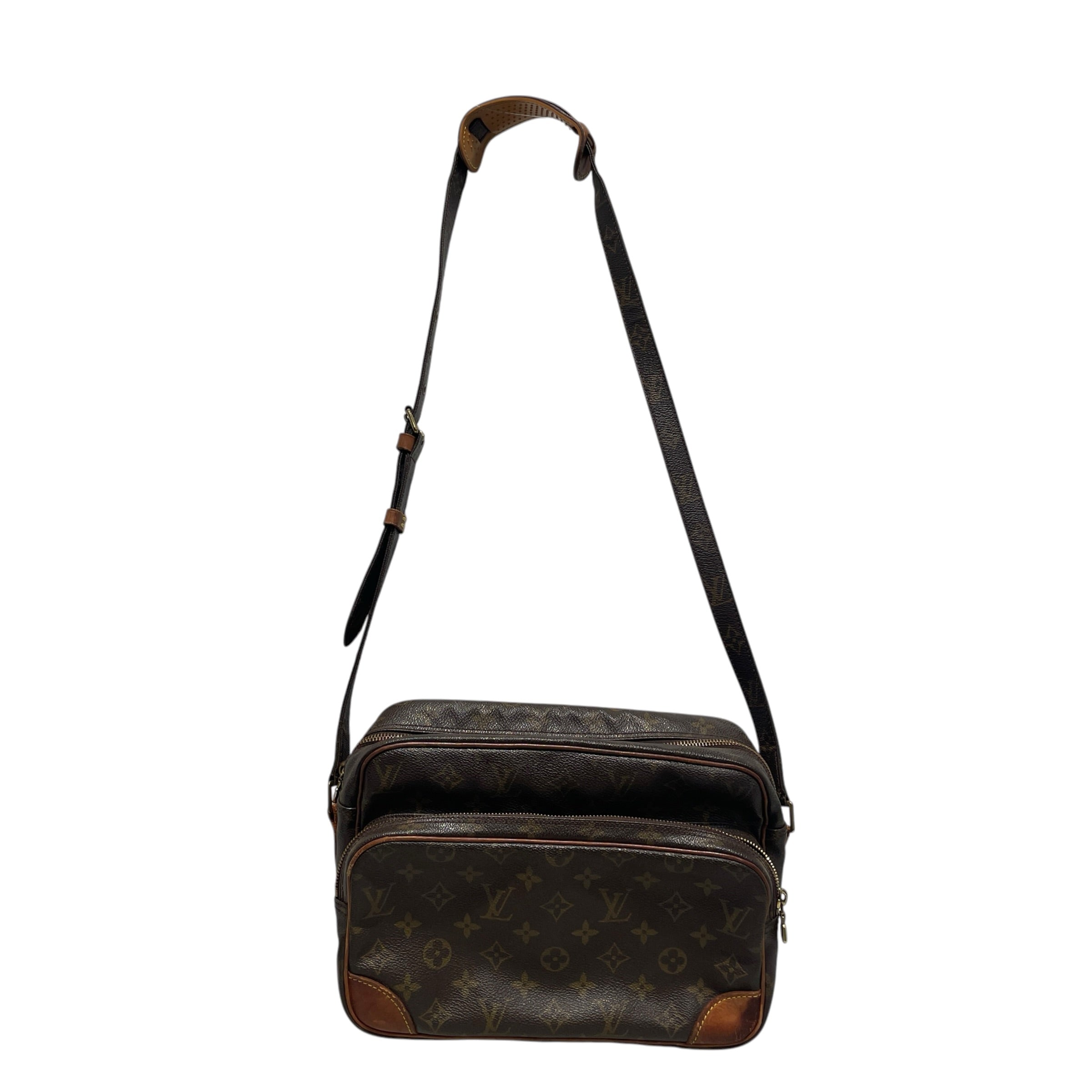 LOUIS VUITTON/Cross Body Bag/Monogram/Leather/BRW/Nile view 1