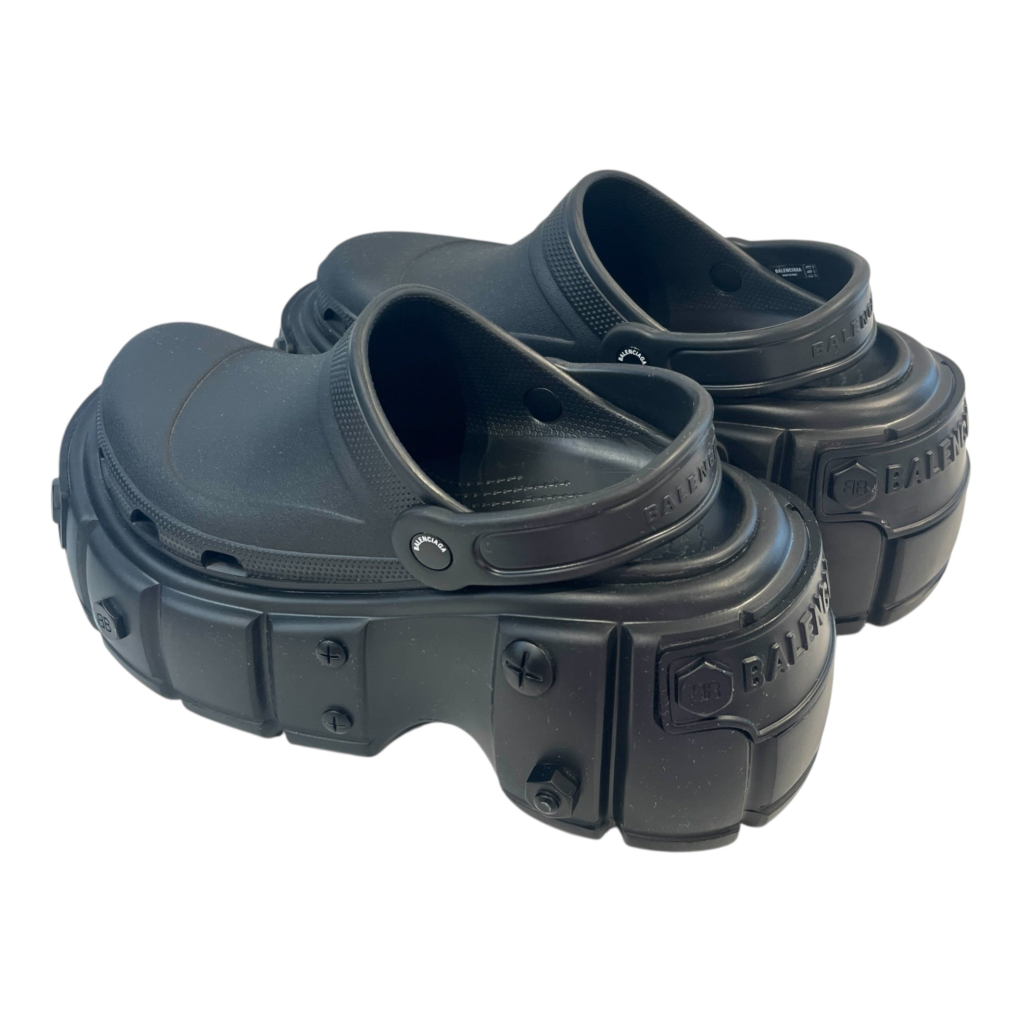 BALENCIAGA/Shoes/US 10/BLK/Platform Crocs view 2
