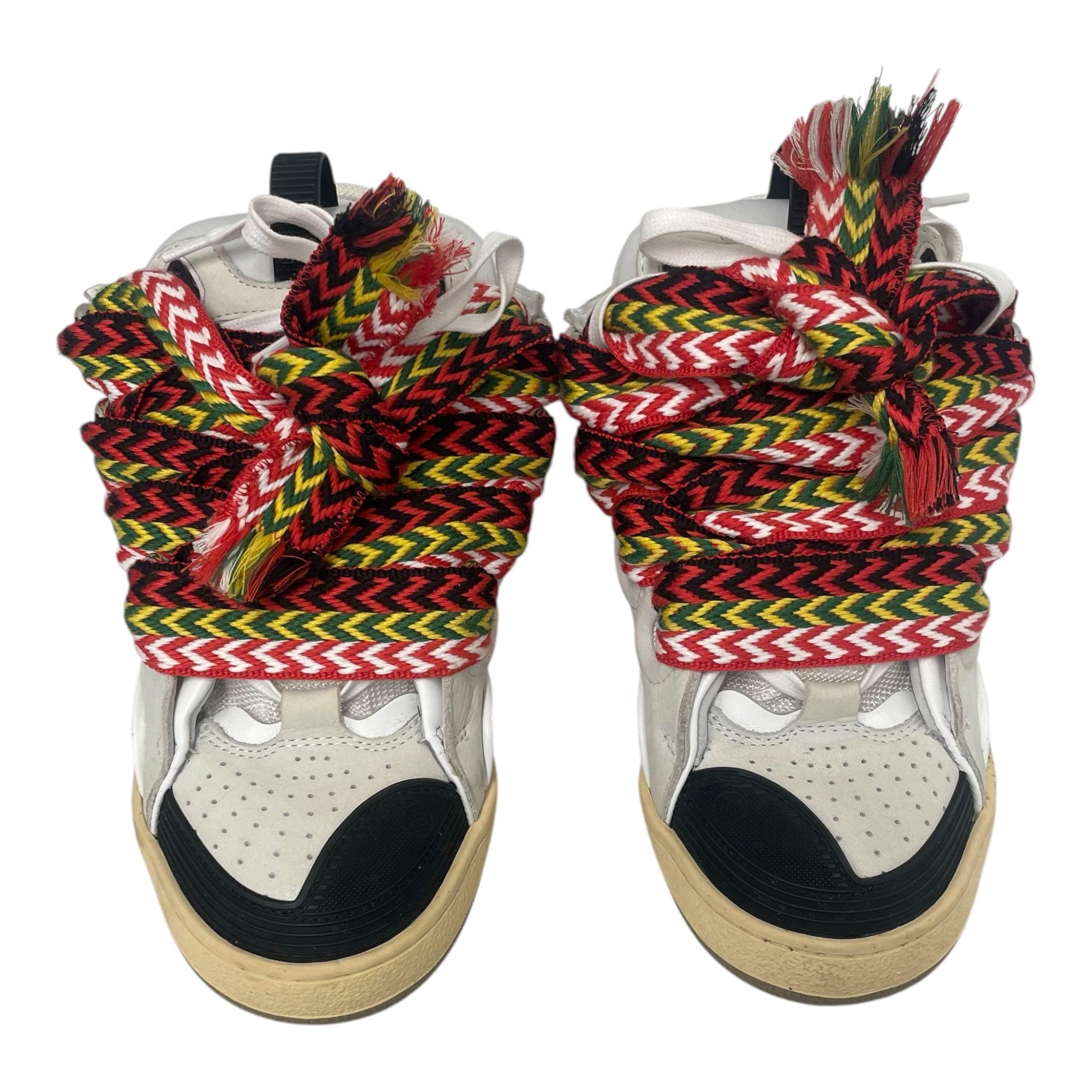 LANVIN/Low-Sneakers/US 7/Leather/WHT/MULTICOLORLACES view 4