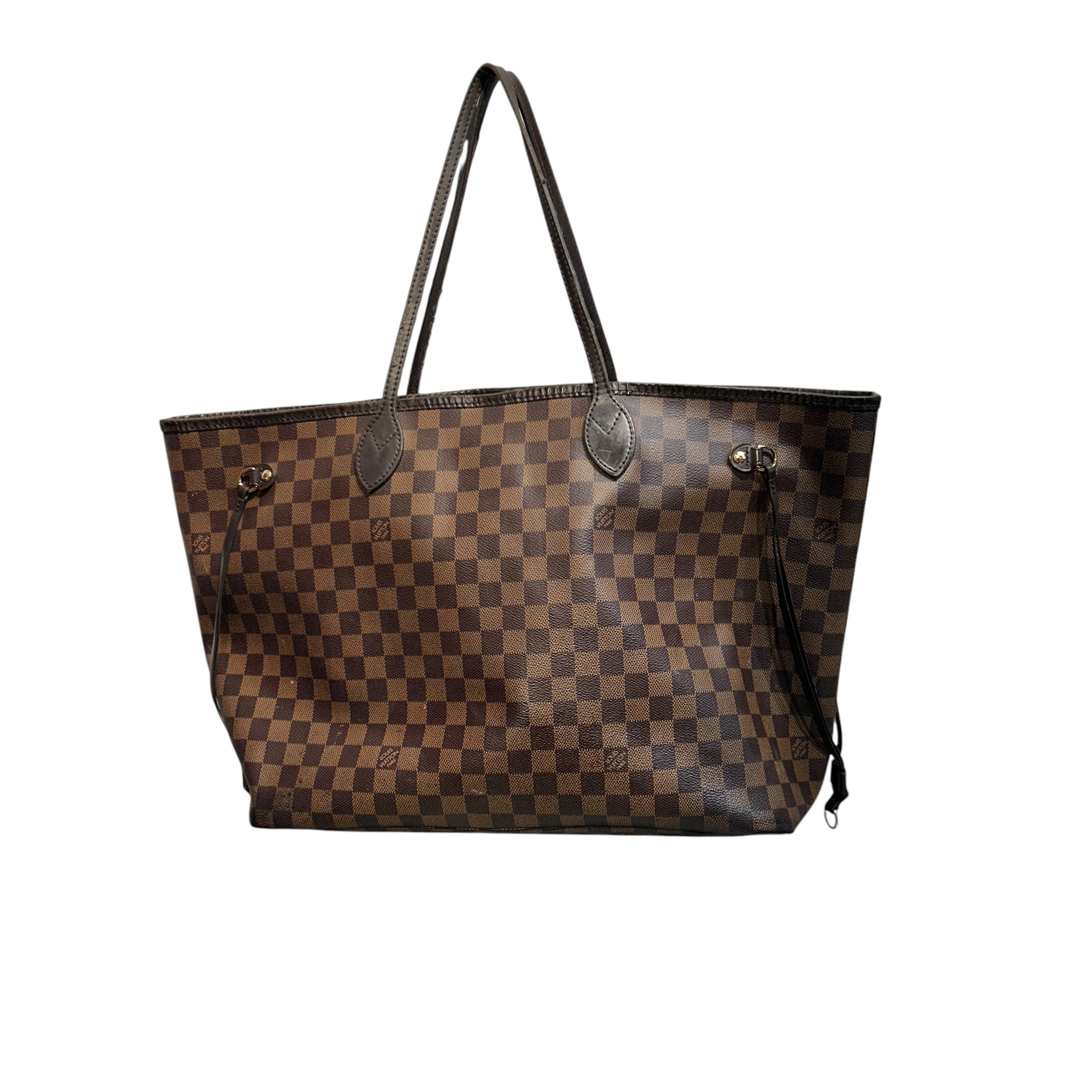 LOUIS VUITTON/Tote Bag/All Over Print/Leather/BRW/DAMIER EBENE NEVERFULL view 2
