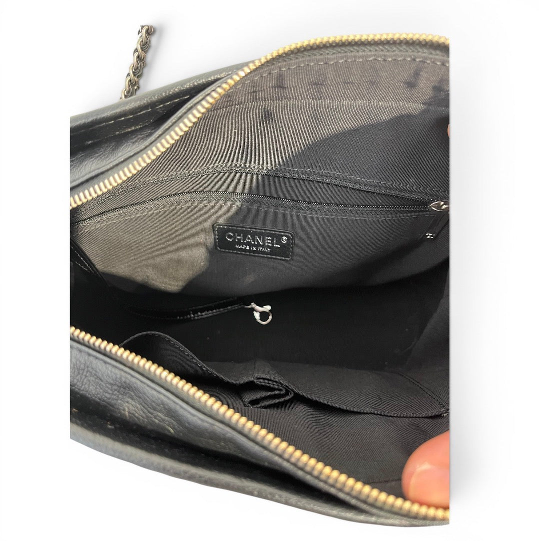 CHANEL/Tote Bag/Leather/BLK/GABBY MEDIUM BAG view 4