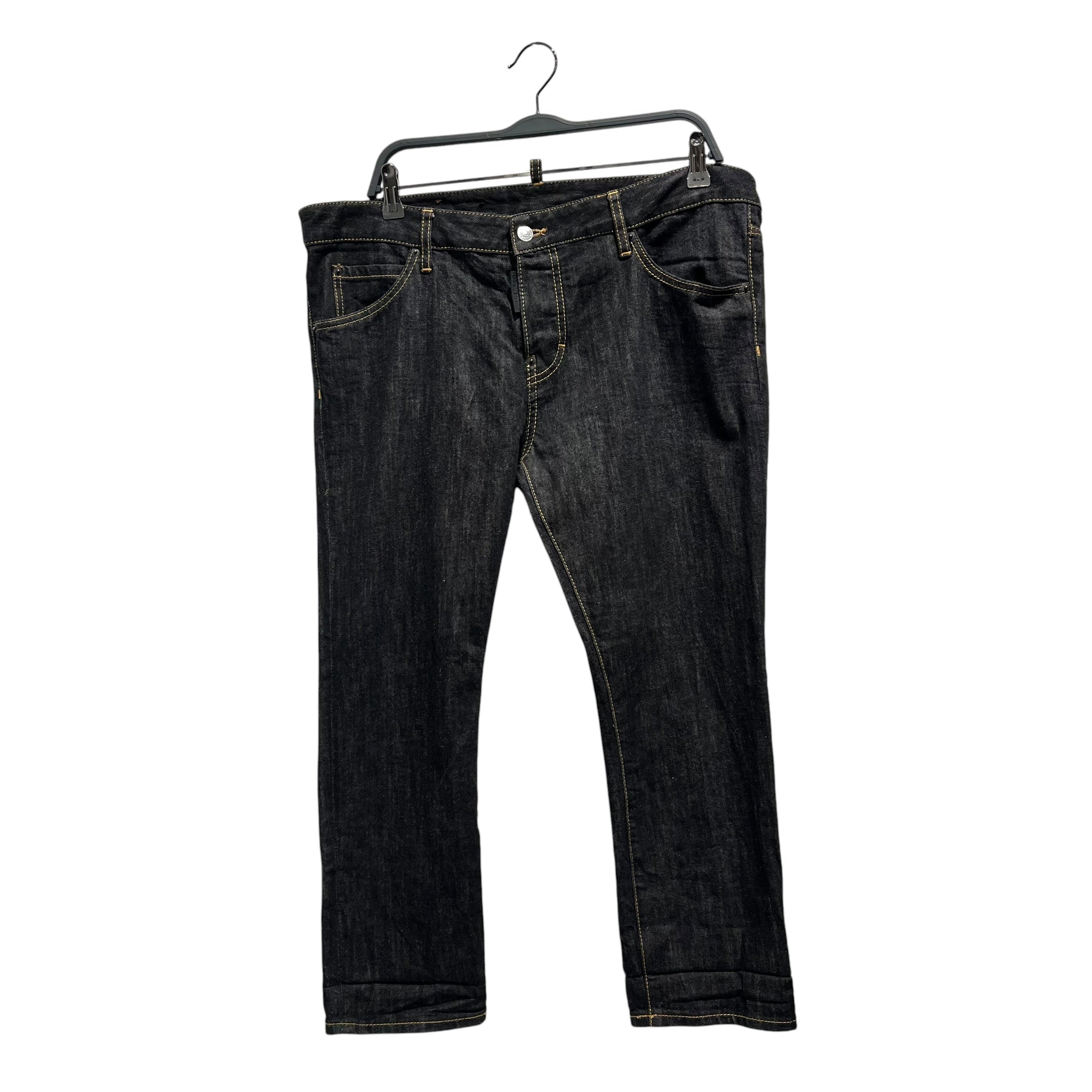 DSQUARED2/Skinny Pants/48/Denim/IDG/BLACK ZIPPER LOGO view 1