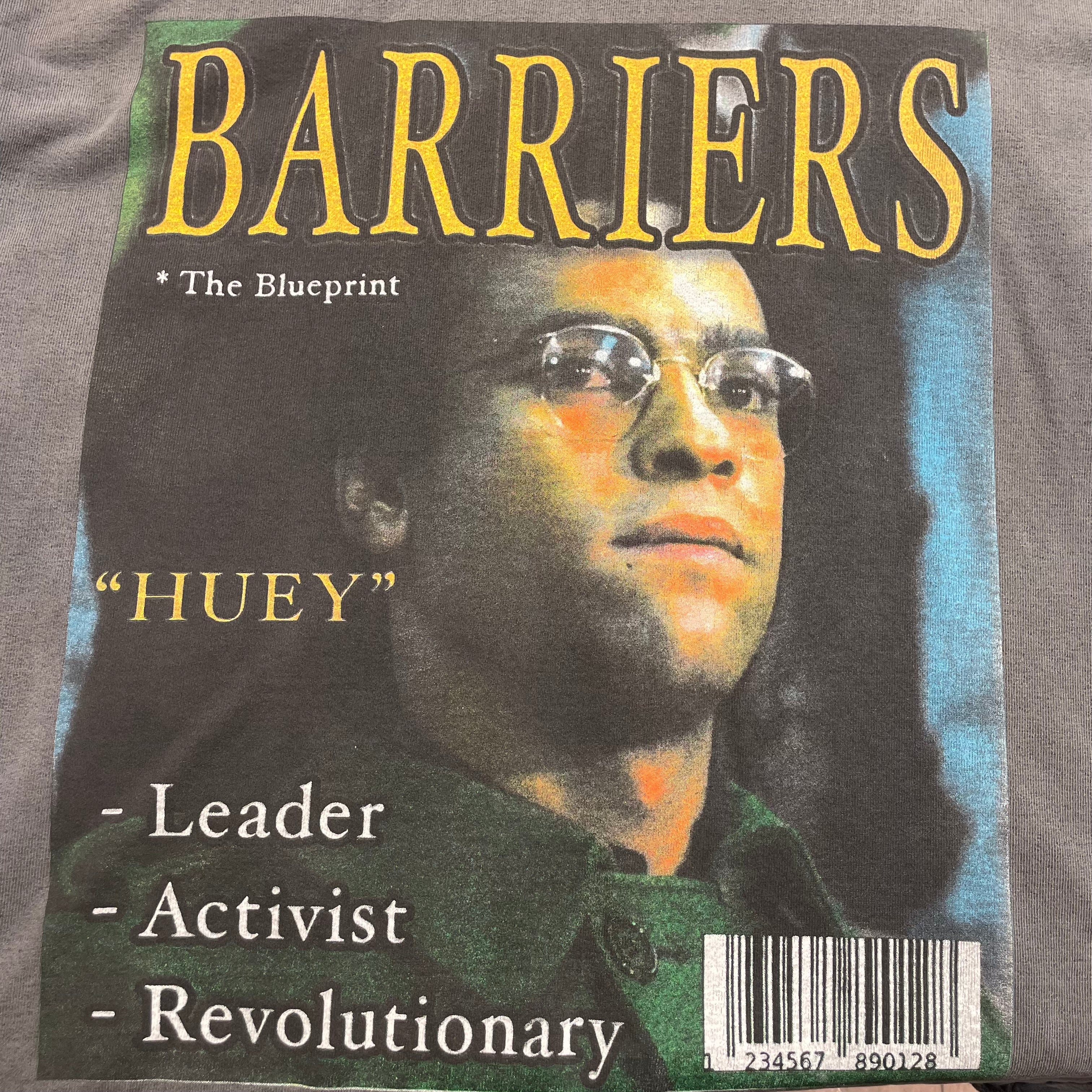 BARRIERS/Hoodie/XXL/Graphic/Cotton/GRY/huey newton hoodie view 3
