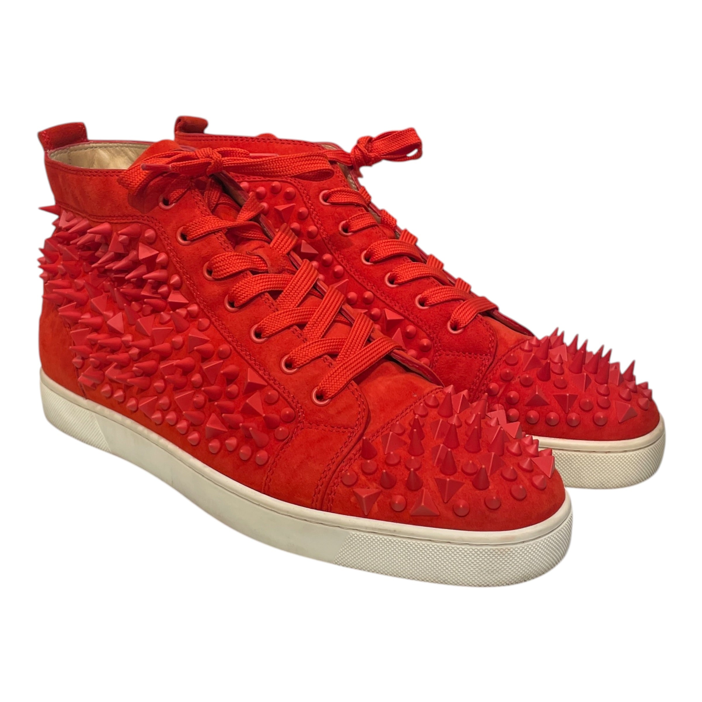 Christian Louboutin/Hi-Sneakers/EU 46/Suede/ORN/CLORGSTUDDEDSPIKESNEAKER view 1