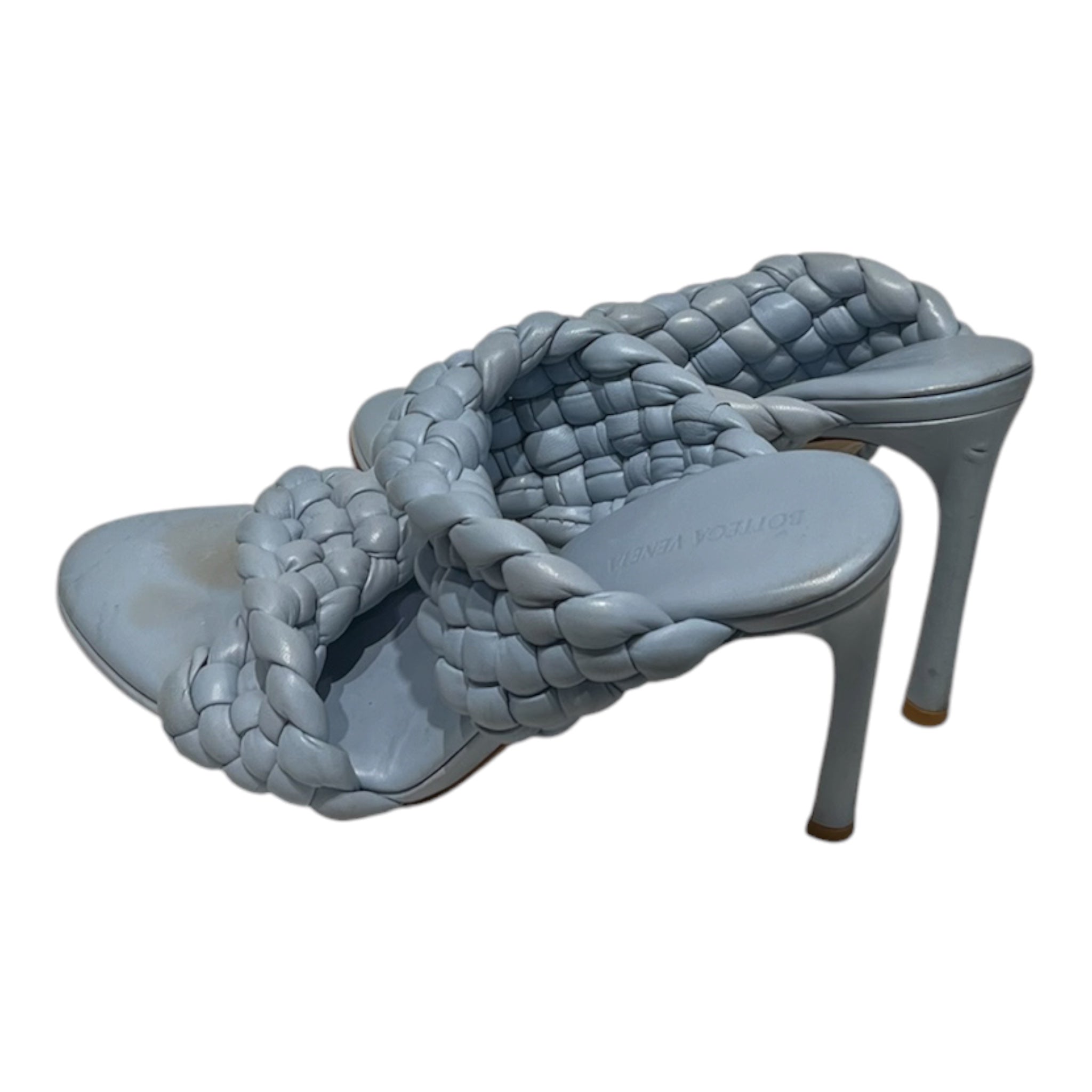 BOTTEGA VENETA/Heels/EU 41/Leather/BLU/Intrecciato Weave view 2