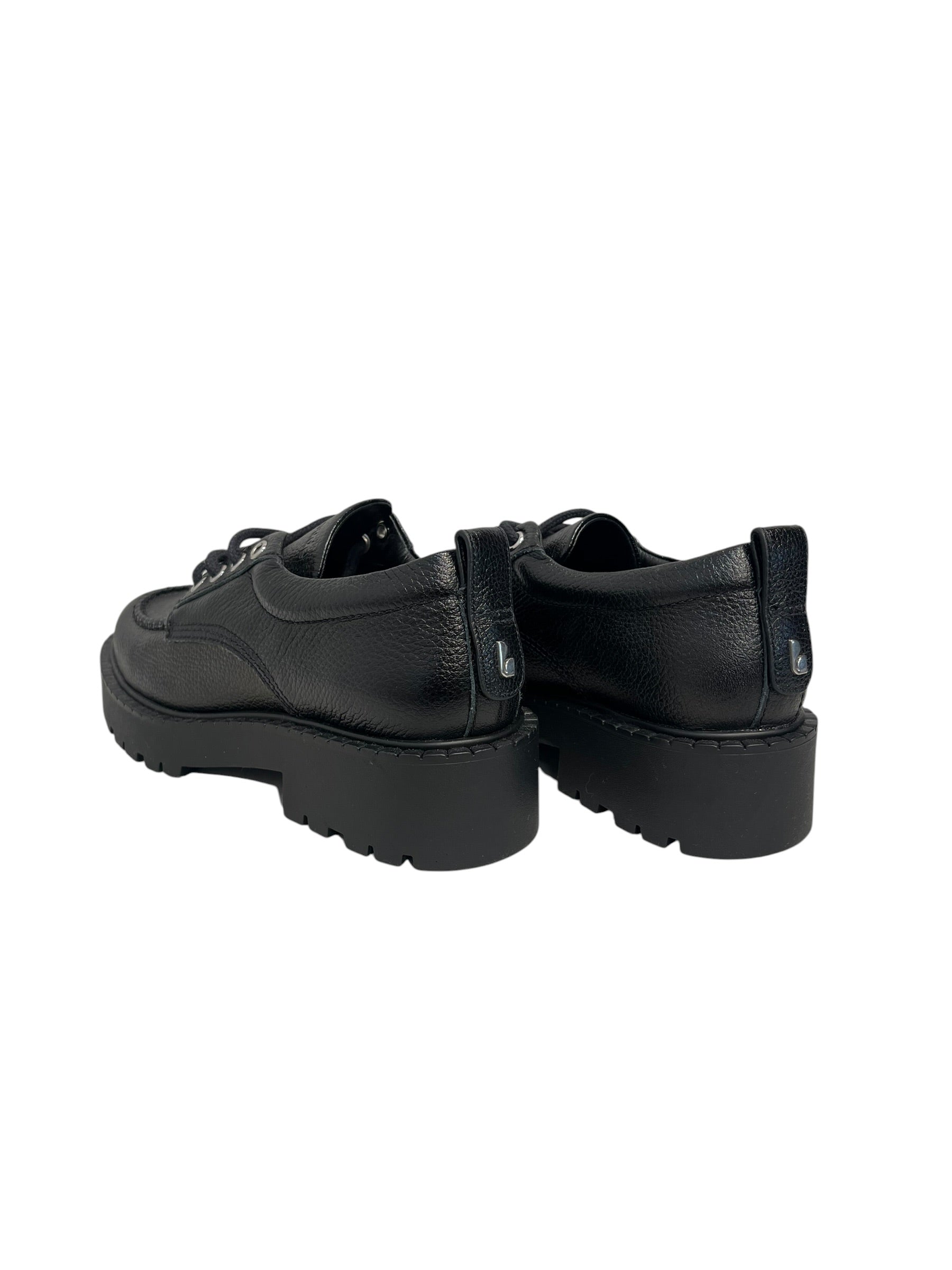 larroude/Shoes/US 7/Leather/BLK/oxfords back logo view 2