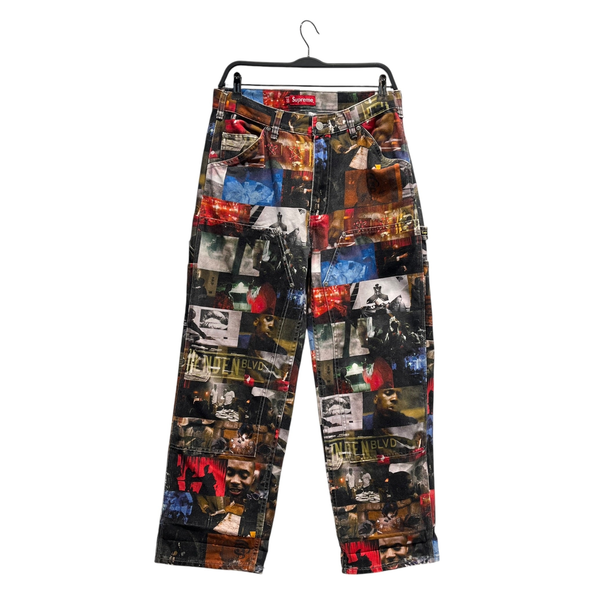 Supreme/Straight Pants/30/Denim/MLT/All Over Print/Nas DMX Double Knee Carpenter view 1