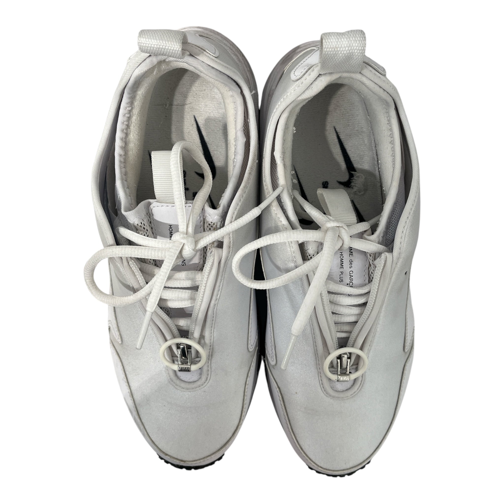 COMME des GARCONS HOMME PLUS/NIKE/Low-Sneakers/US 9/WHT/air zipper closure do8095-102 view 1