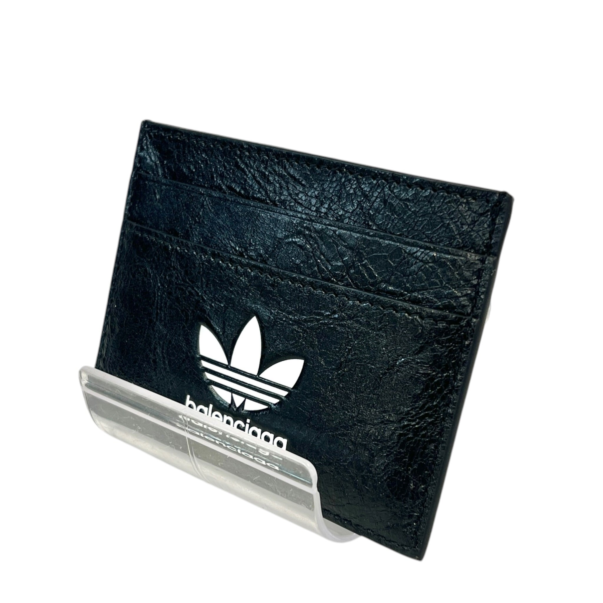 BALENCIAGA/Wallet/Leather/BLK/M's/ADIDAS COLLAB