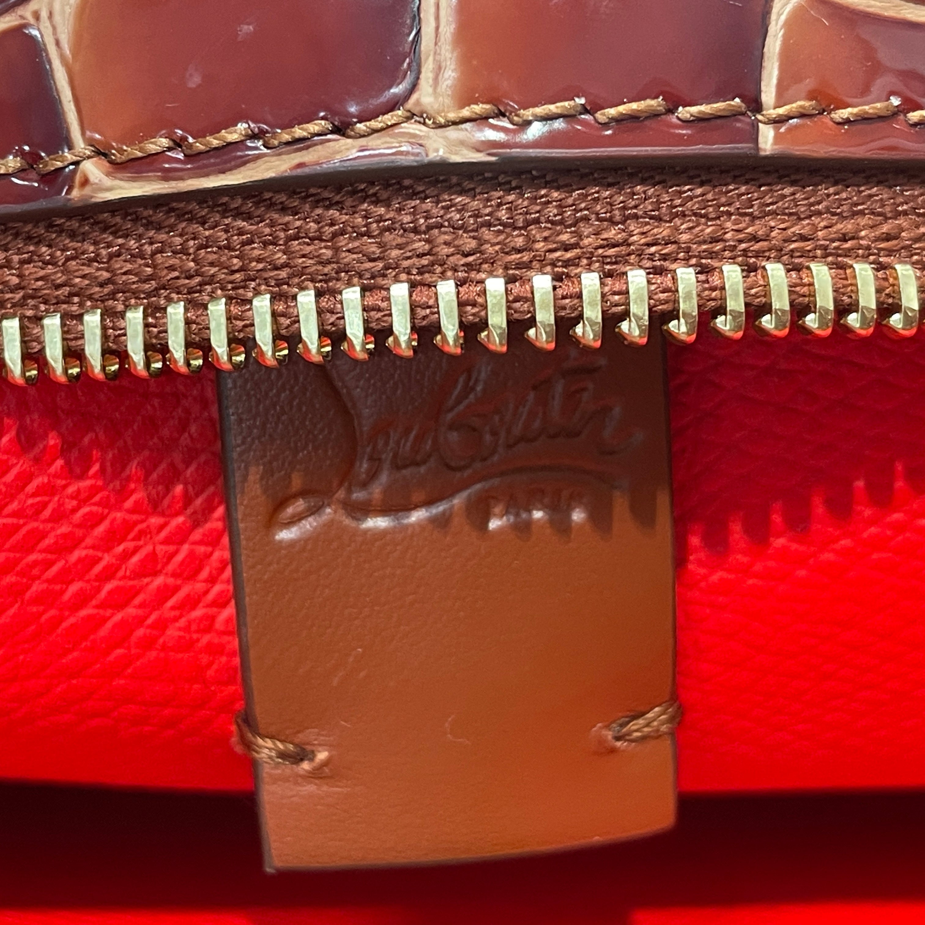 Christian Louboutin/Tote Bag/Animal Pattern/Leather/BRW/SPIKE DETAILS view 6