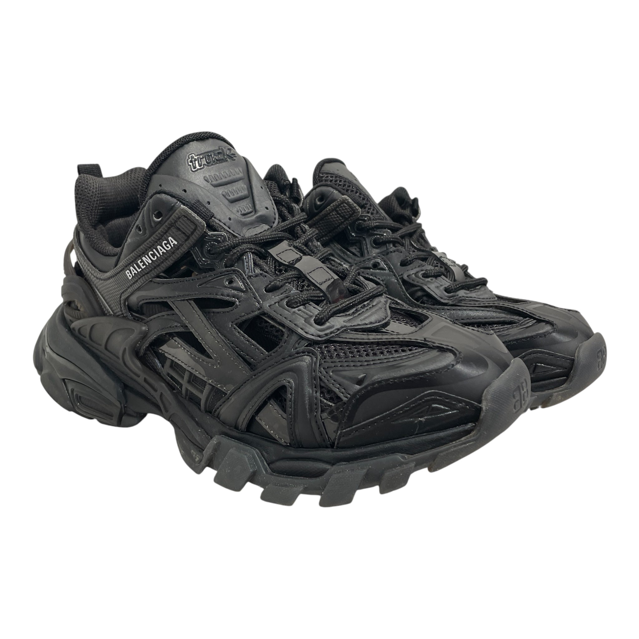 BALENCIAGA/Low-Sneakers/US 7/Cotton/BLK/Track 2 view 1