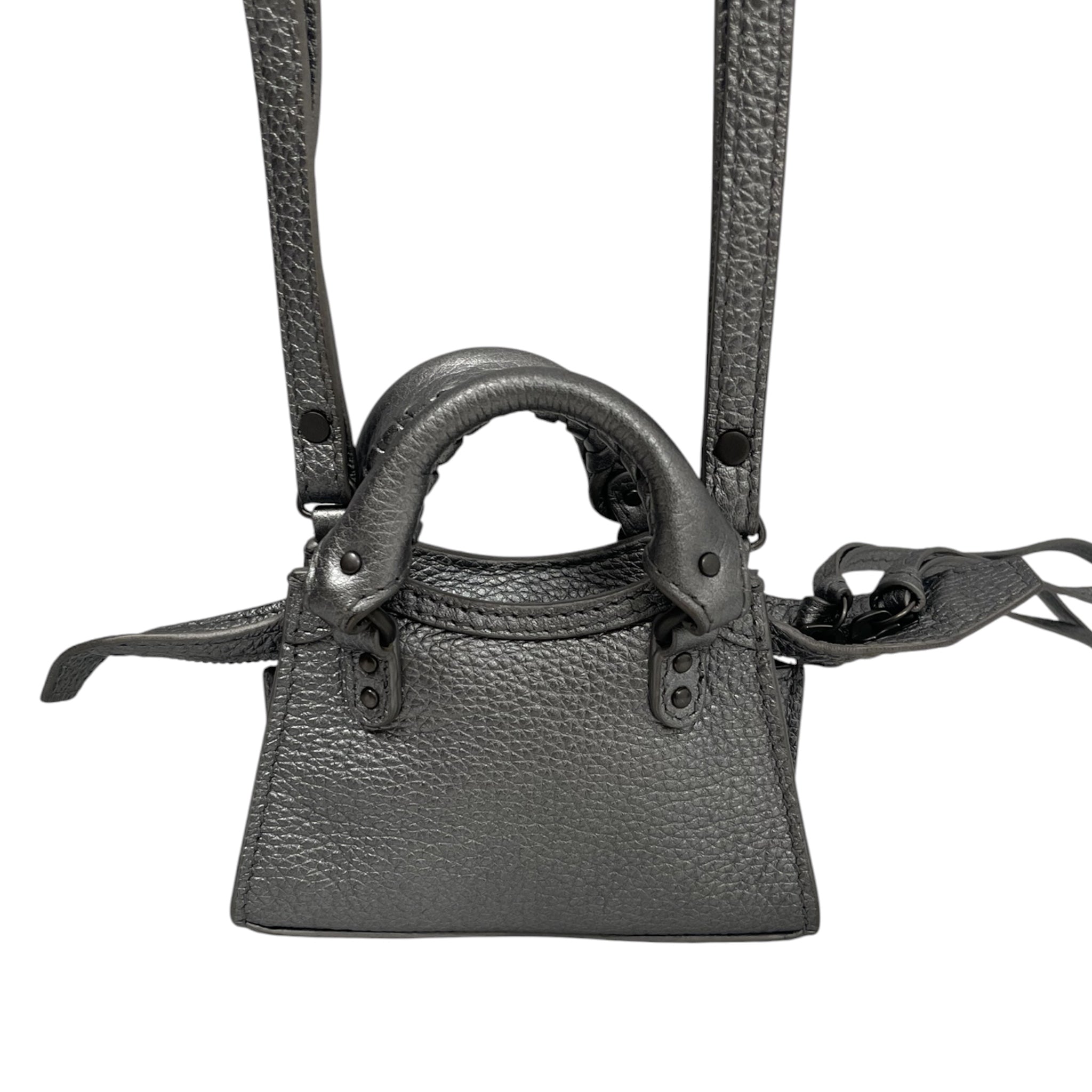 BALENCIAGA/Bag/Leather/SLV/ view 3
