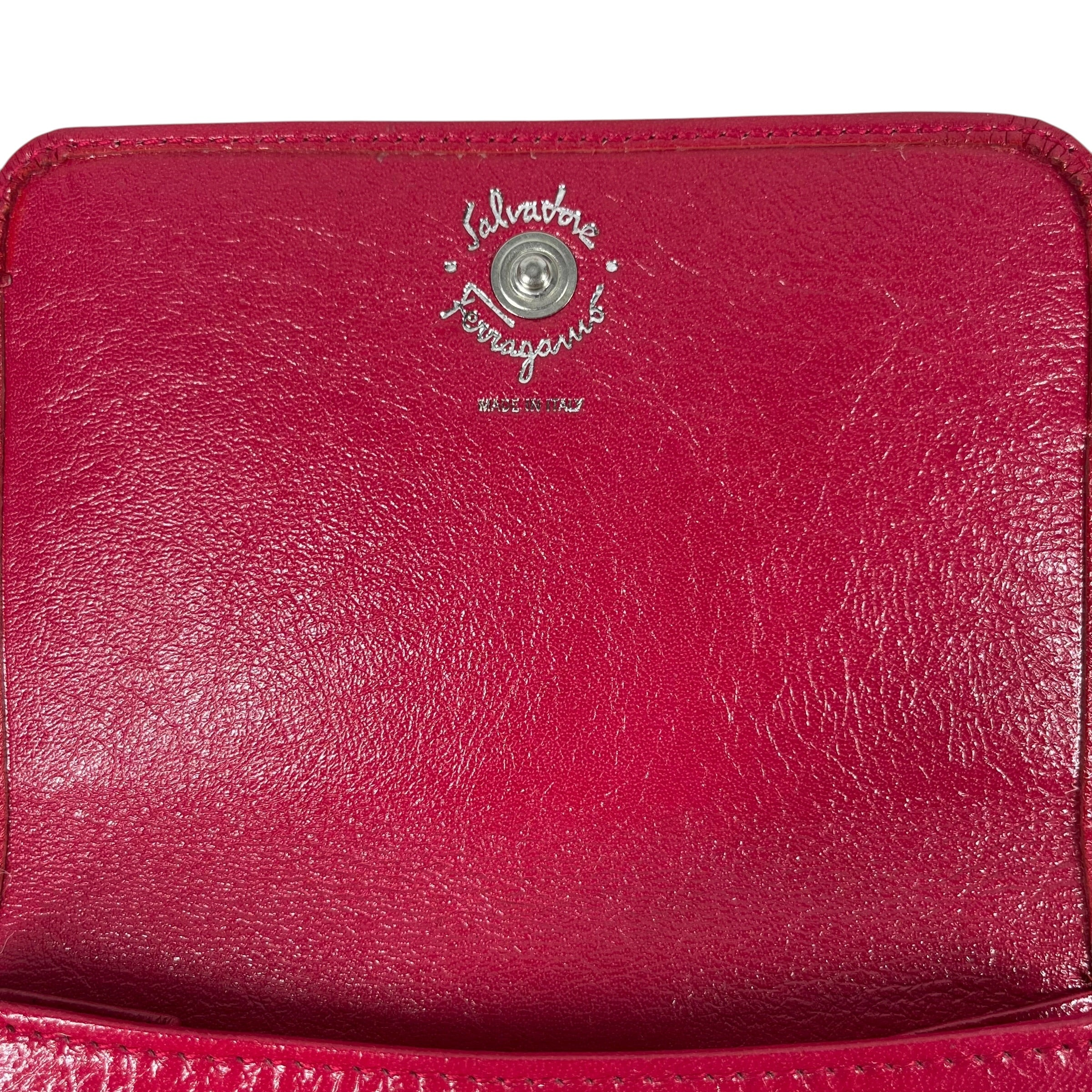 Salvatore Ferragamo/Bifold Wallet/Leather/PNK/Buckle Folding Wallet view 3