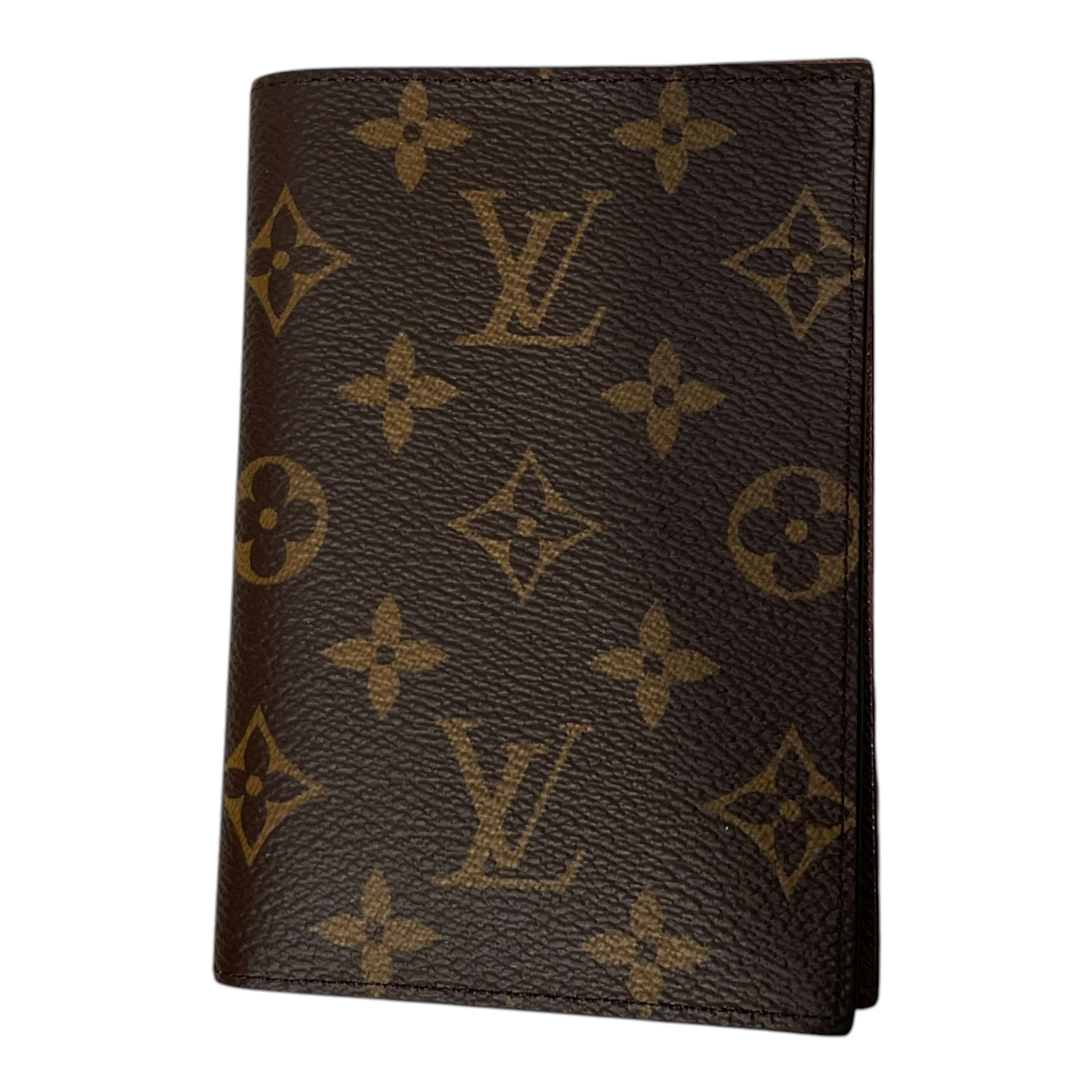 LOUIS VUITTON/Long Wallet/Monogram/Leather/BRW/M's/PASSPORT HOLDER