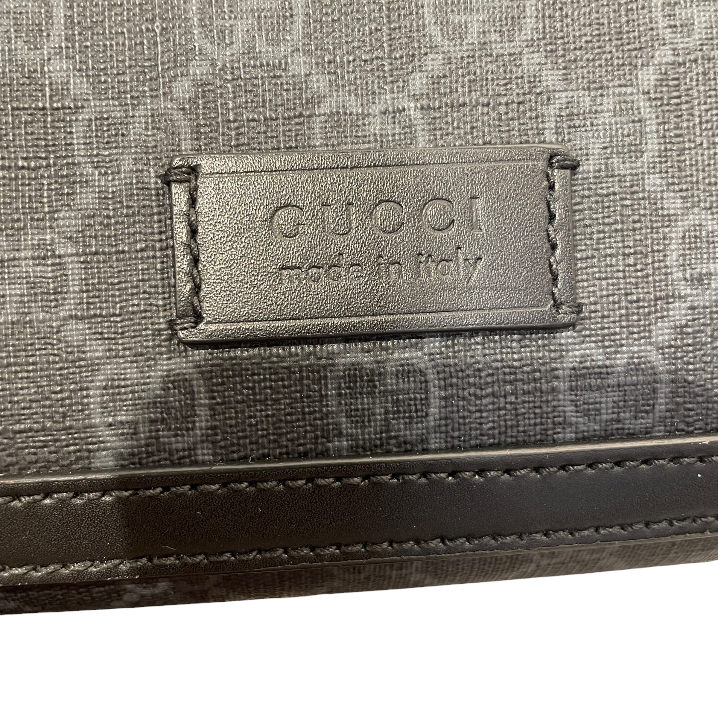 GUCCI/Bag/Monogram/Leather/BLK/Messenger Bag view 3