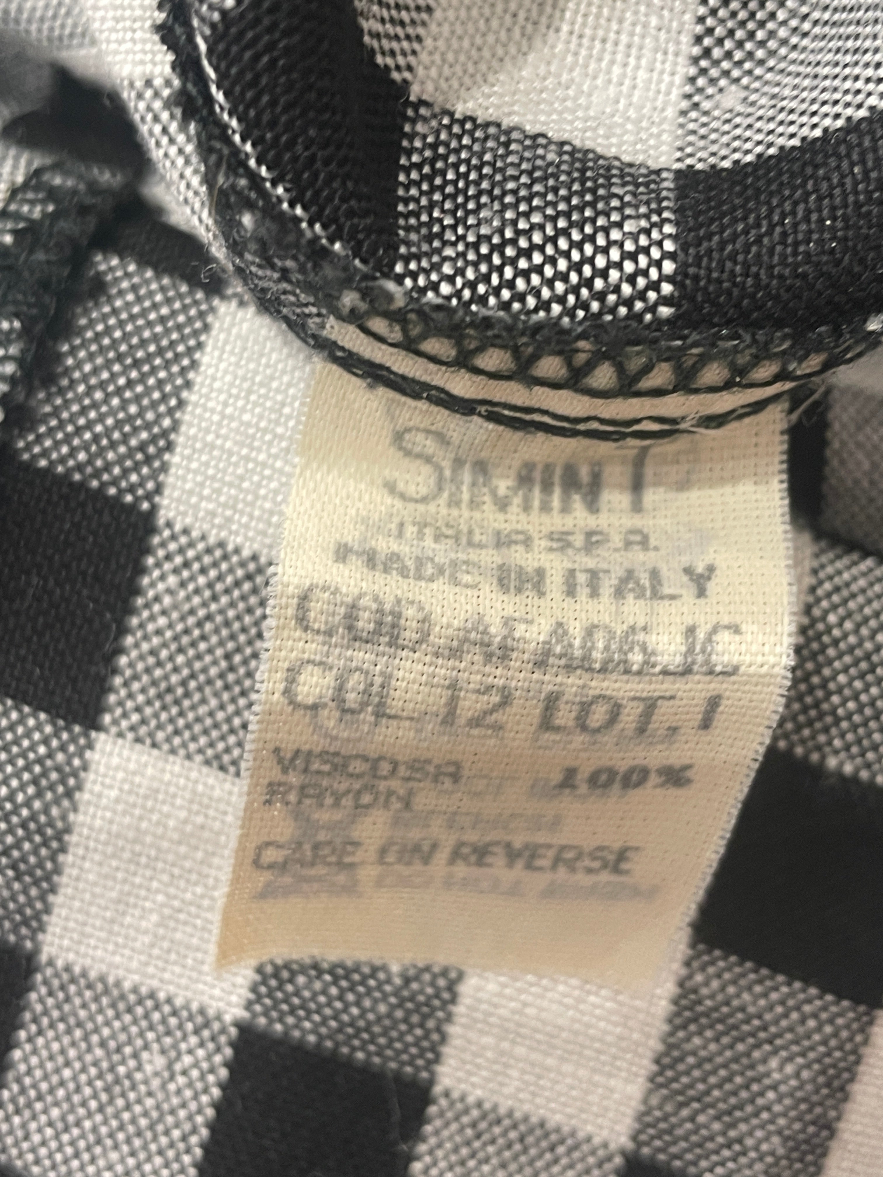 MOSCHINO JEANS/Tunic Dress/6/Hombre Check/Cotton/WHT/GOLD BUTTON DRESS view 4