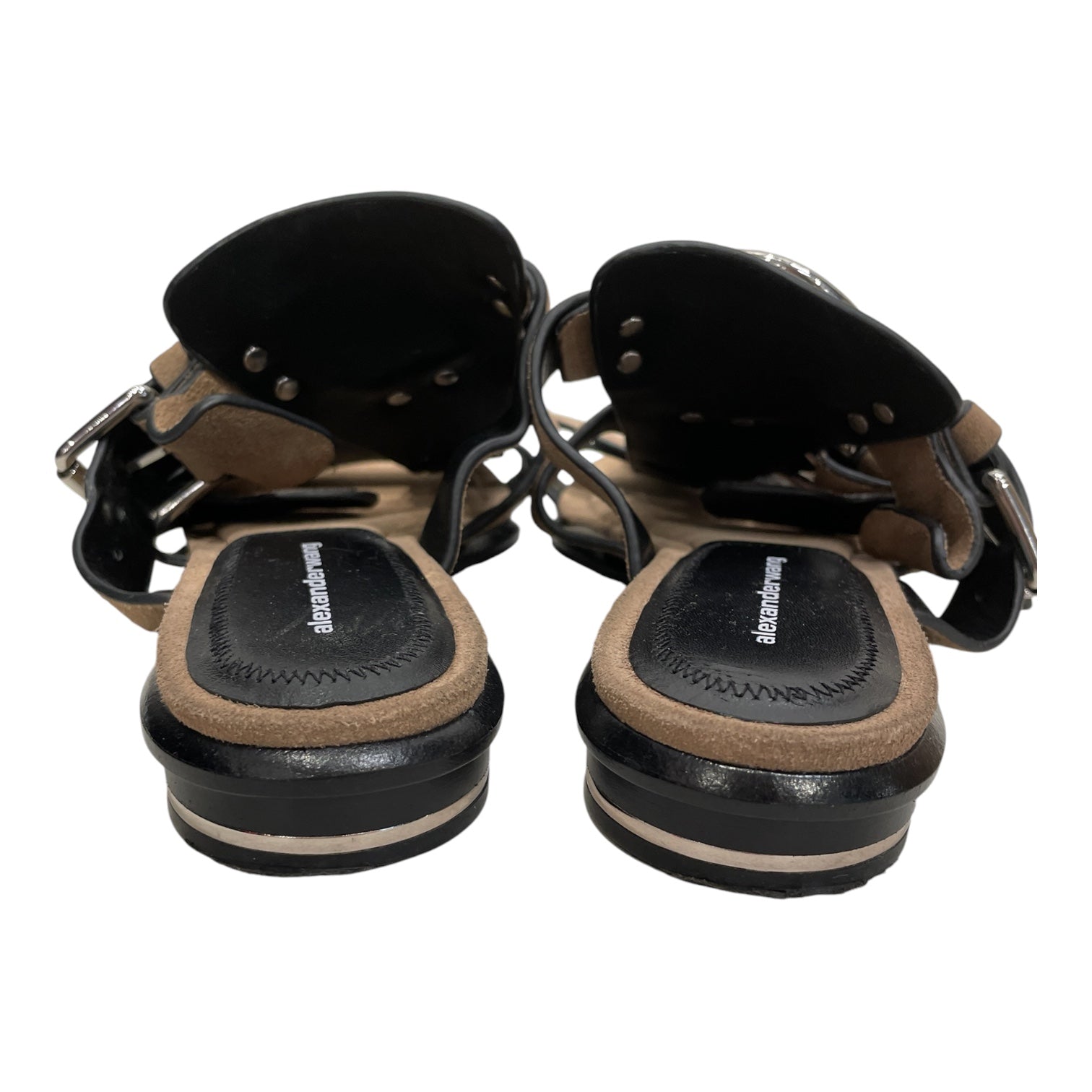 Alexander Wang/Sandals/EU 41/Suede/KHK/METAL HARDWARE SANDAL view 4