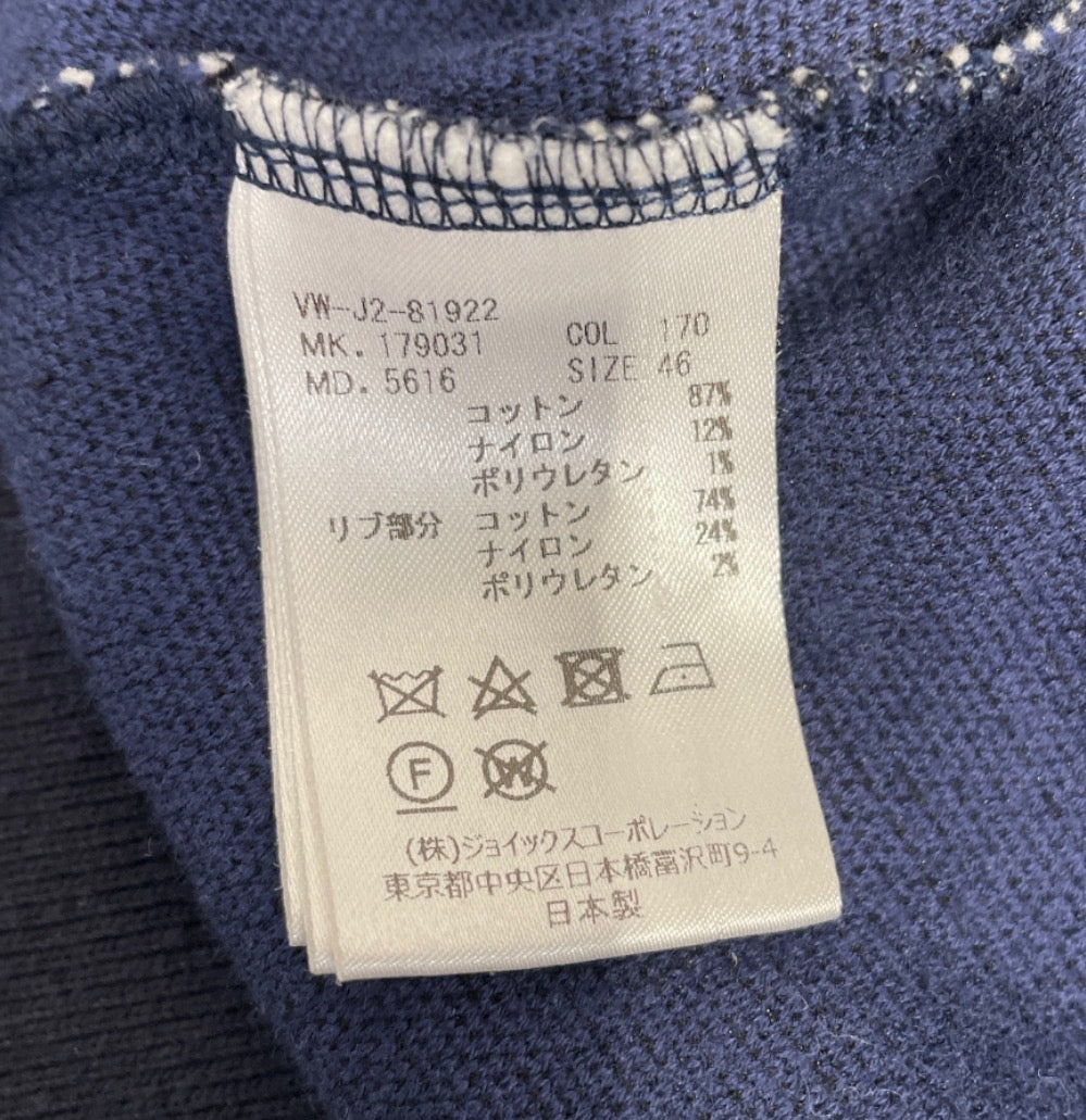 Vivienne Westwood MAN/Zip Up Hoodie/46/NVY/gold asymetric zipper view 4