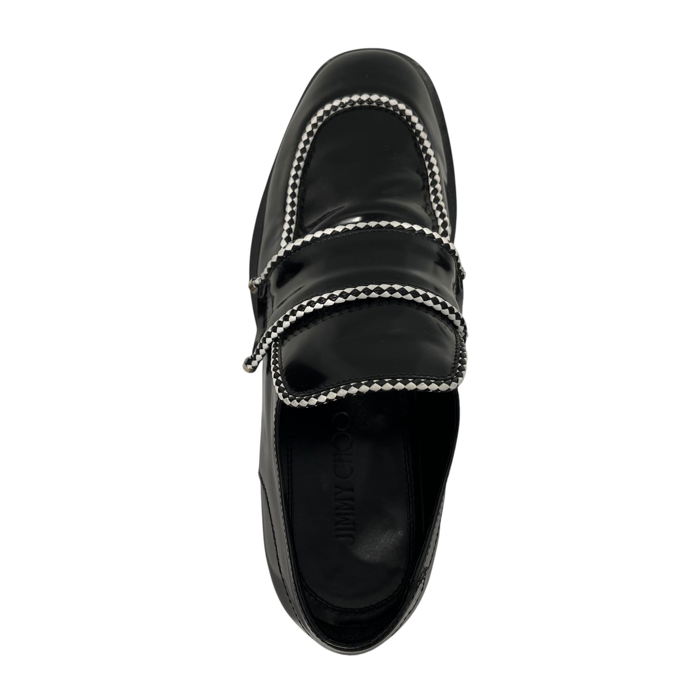JIMMY CHOO/Loafers/EU 40/Leather/BLK/ view 3