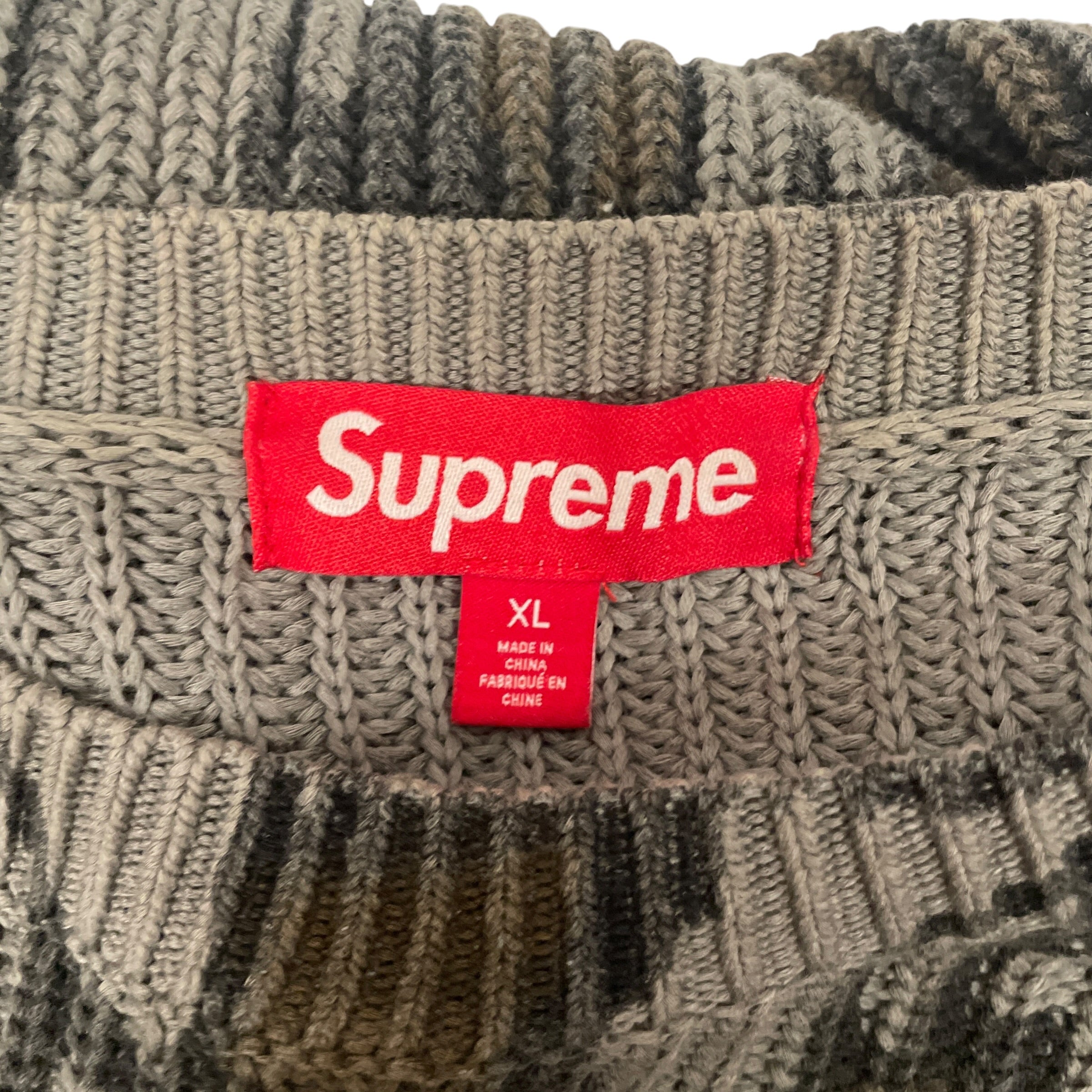 Supreme/Sweater/XL/Camouflage/Cotton/KHK/MOSSY OAK OLD ENGLISH view 3
