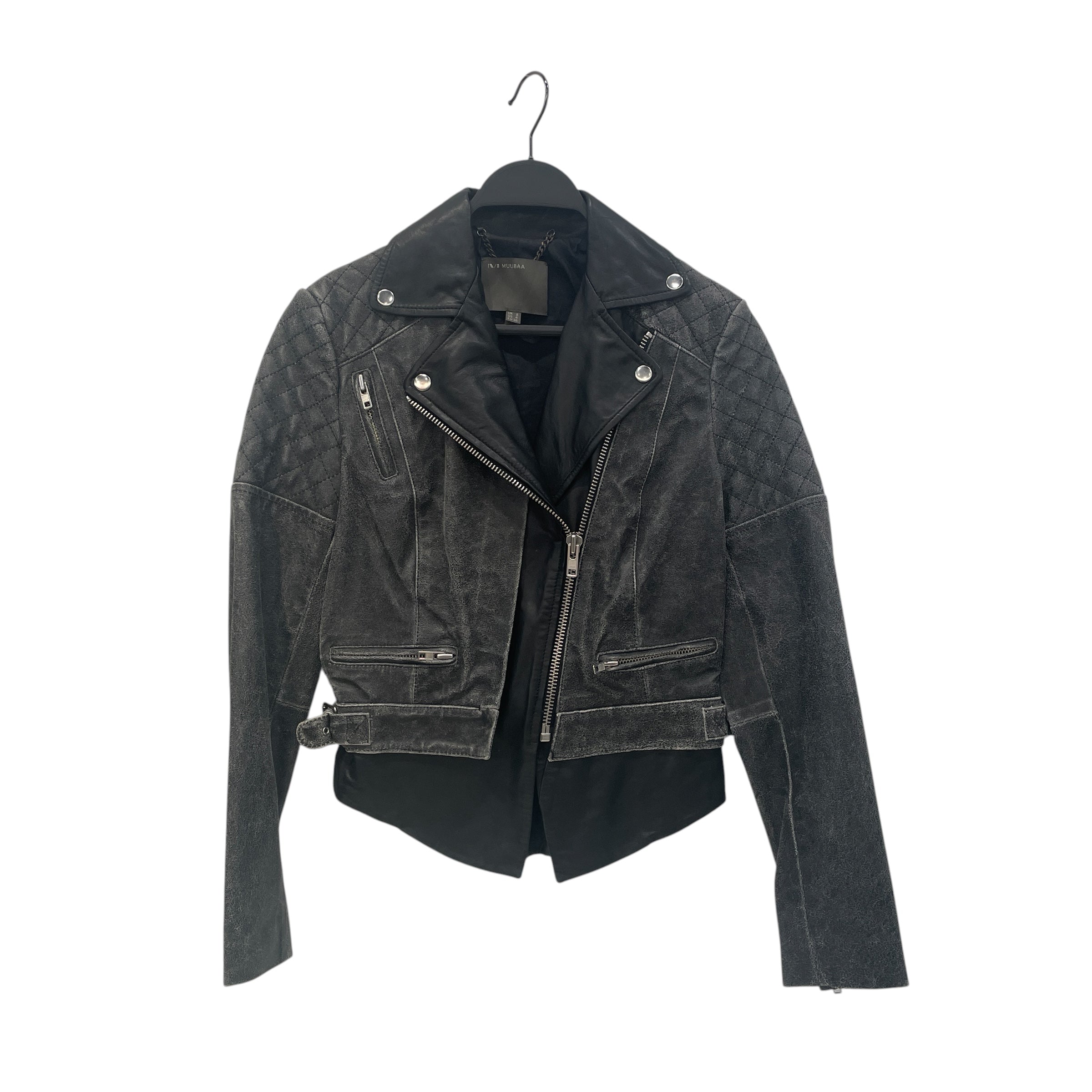 Muubaa/Jacket/S/Leather/GRY/ view 1