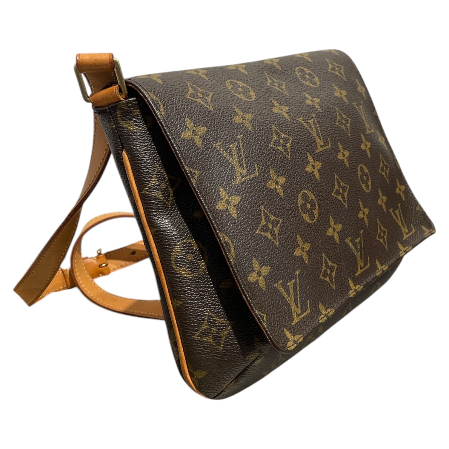LOUIS VUITTON/Cross Body Bag/Monogram/Cotton/BRW/MUSSETTE TANGO view 6