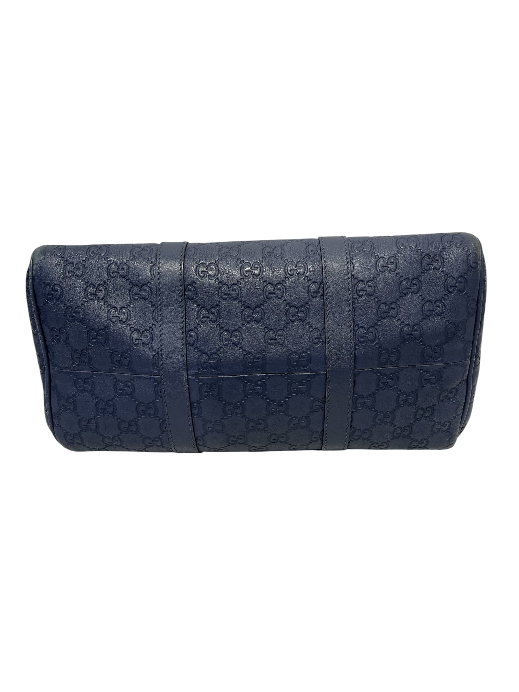 GUCCI/Boston Bag/Leather/BLU/GG Blue Leather Boston Bag view 9