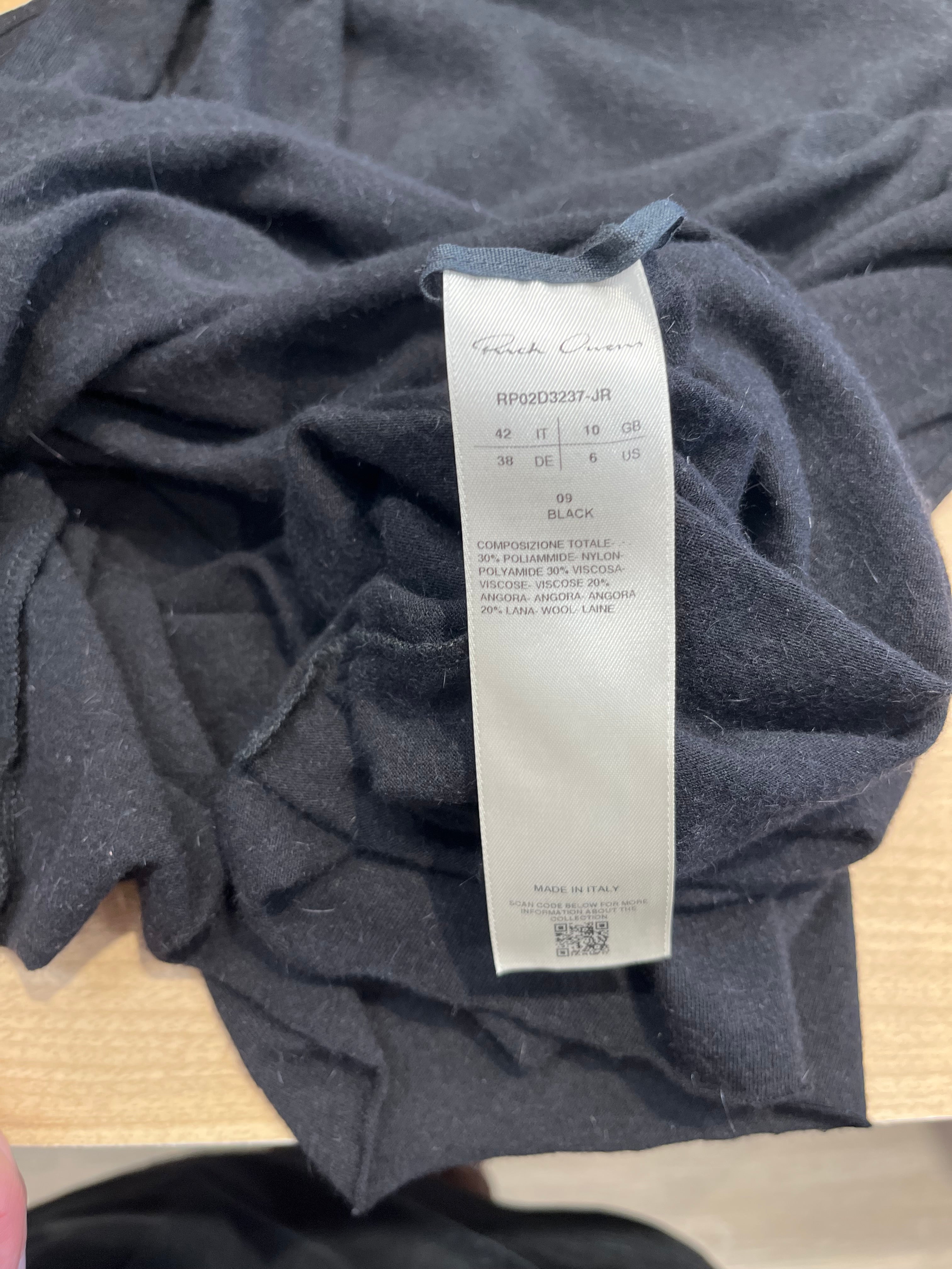 Rick Owens/Tank Top/42/Cotton/BLK/ view 4