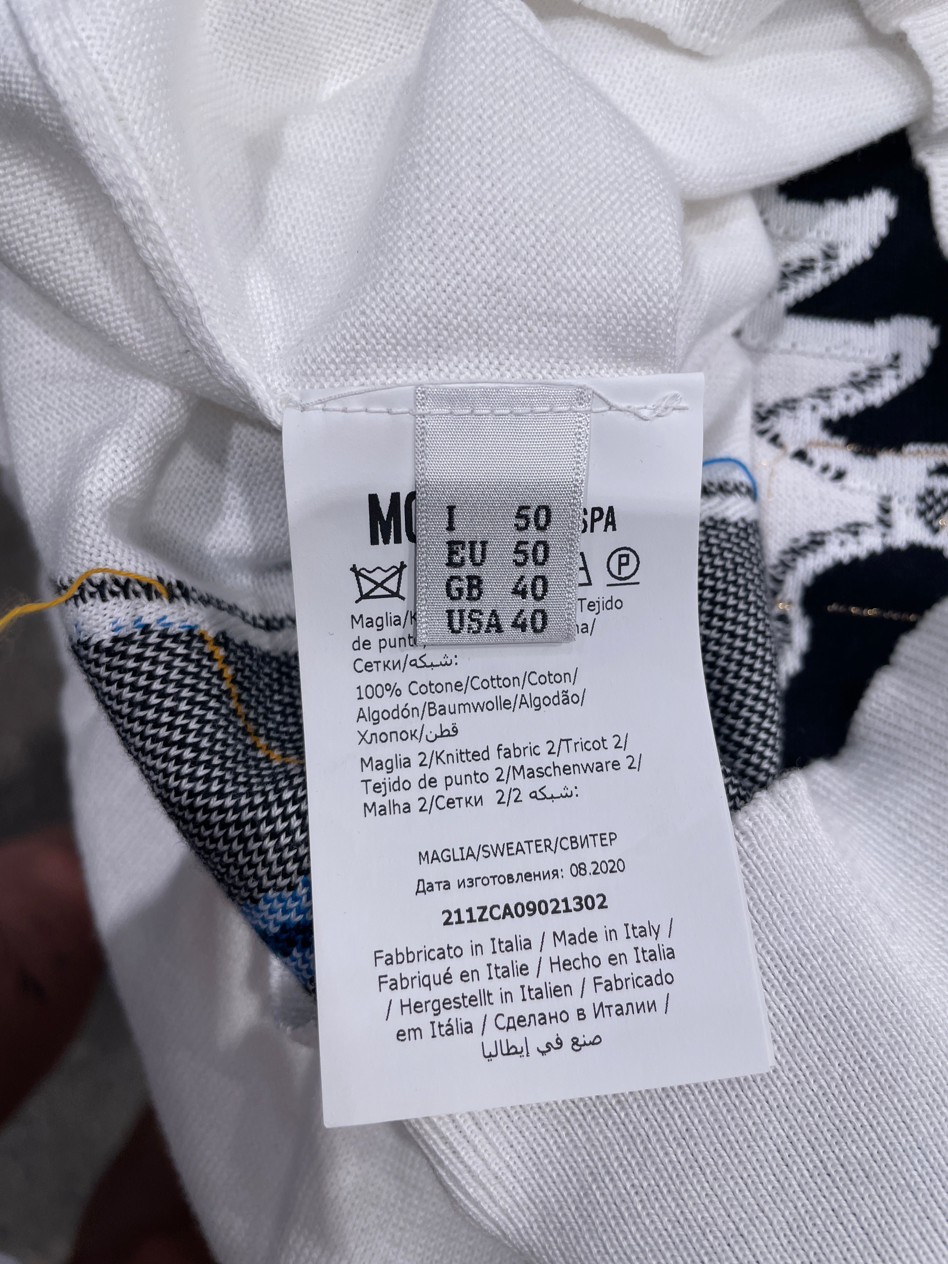 MOSCHINO/PALACE/Sweater/40/Cotton/WHT/KNIT DUCK SWEATER view 3