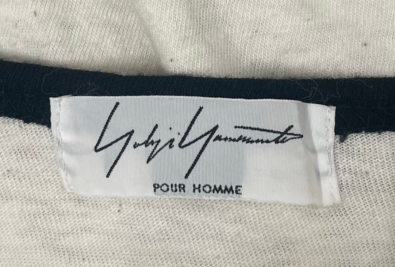 YOHJI YAMAMOTO/T-Shirt/3/Cotton/WHT/Graphic/ROSE 1/4 SLEEVE view 3