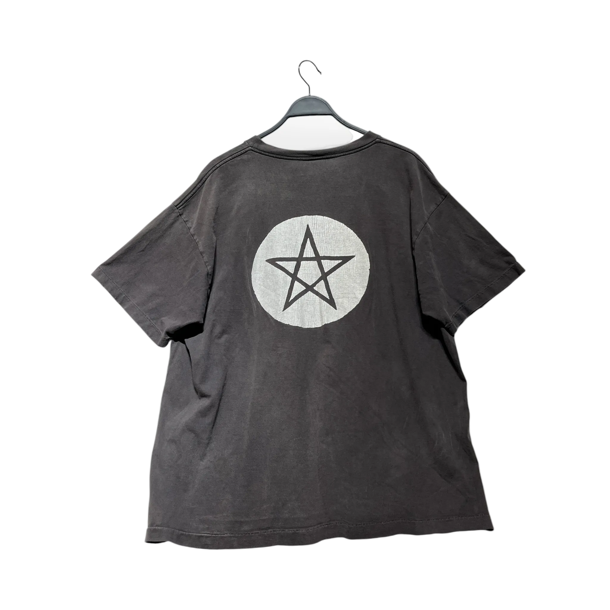 SAINT MICHAEL/T-Shirt/XXL/Cotton/GRY/human fear view 2