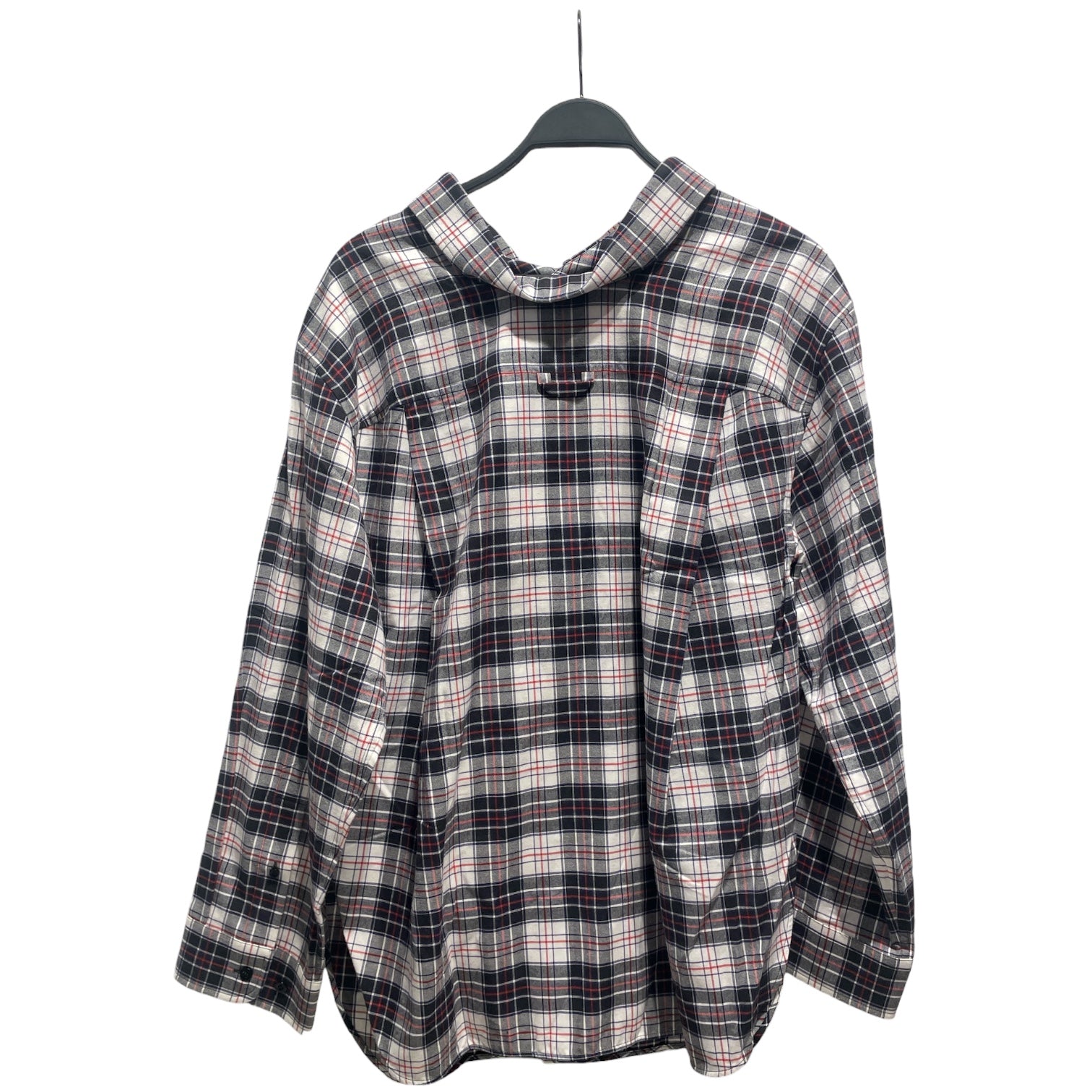 BALENCIAGA/Flannel Shirt/36/WHT/Plaid/red black white view 2