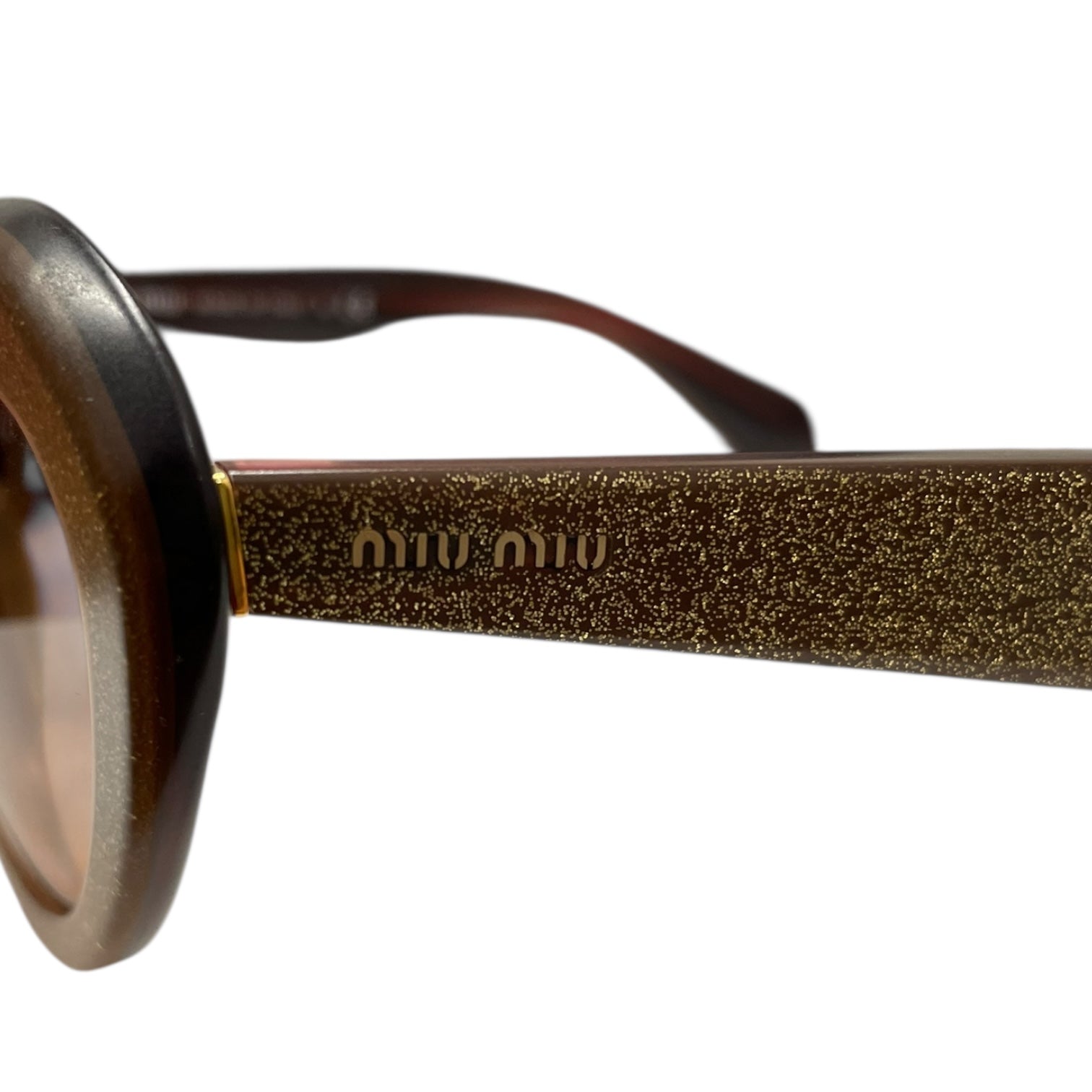 MIU MIU/Sunglasses/Glitter/Celluloid/GLD/SMU01N view 3