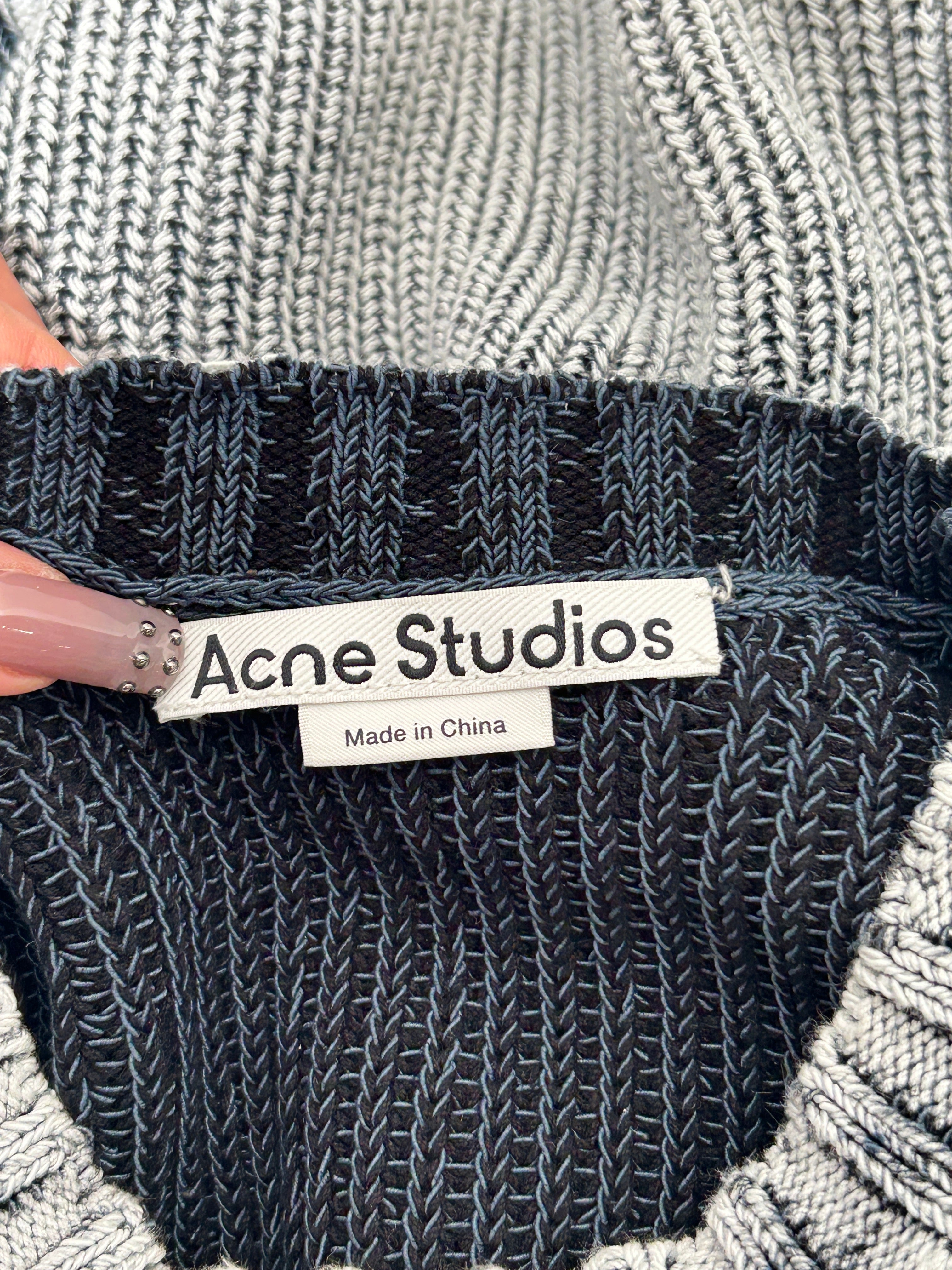 Acne Studios/Heavy Sweater/XS/Wool/BLU/FLORAGATAN PATCH view 3