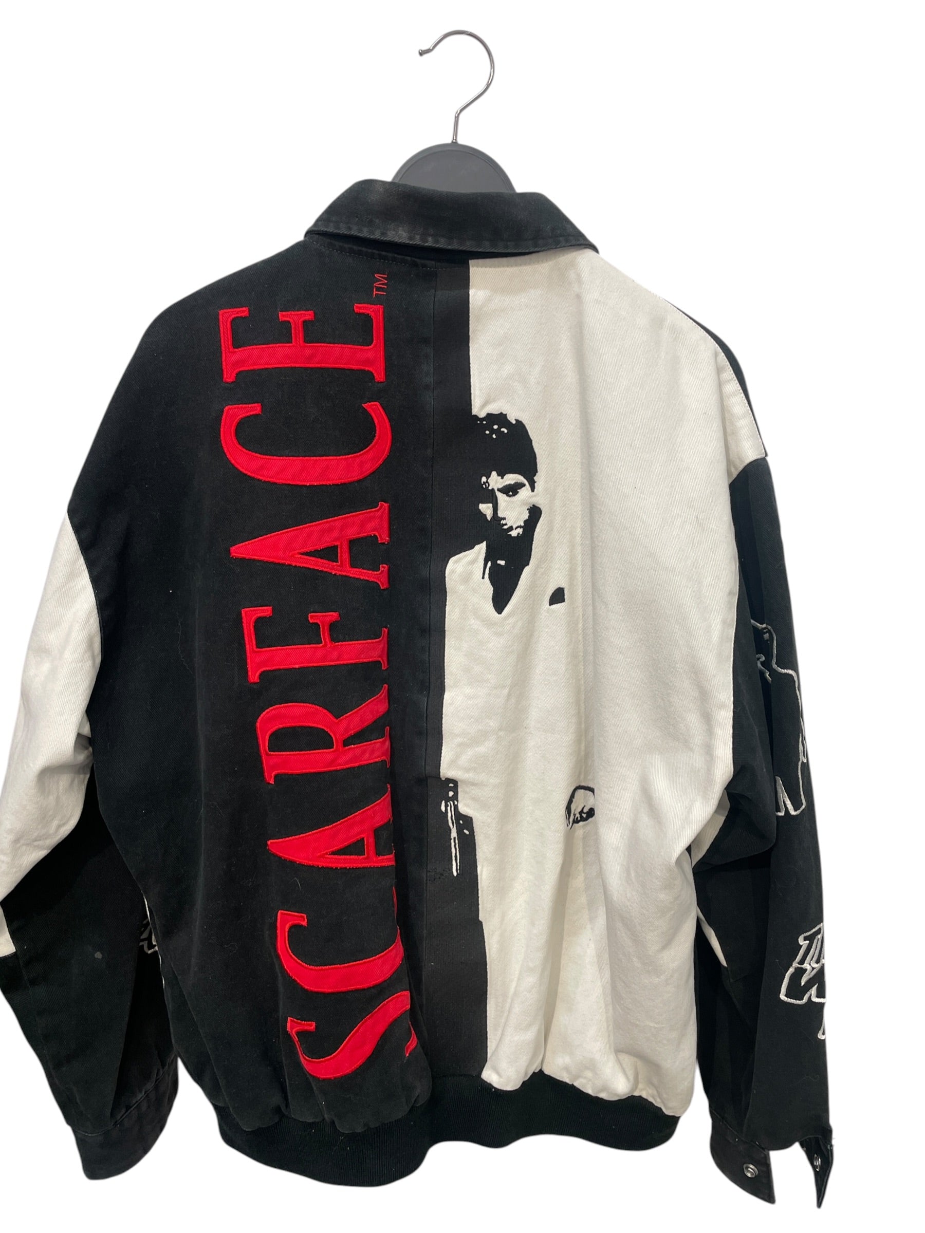 JH Design Group/Souvenir Jkt/XL/Cotton/BLK/Border/SCARFACE color block view 2