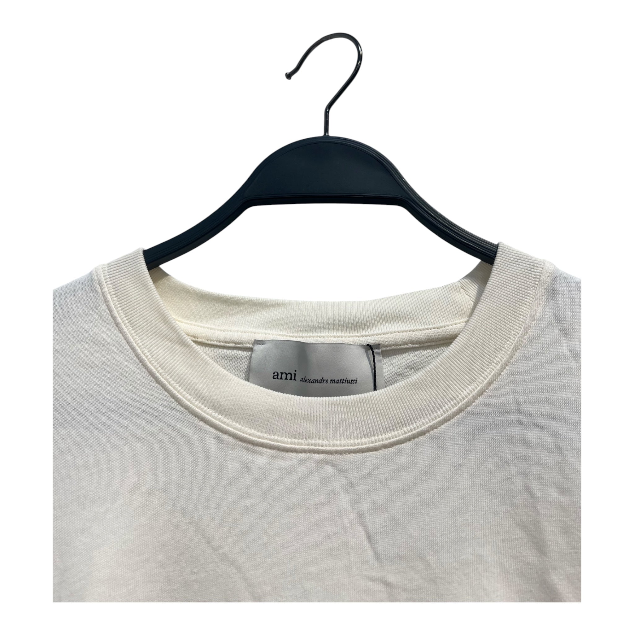 ami alexandre mattiussi/T-Shirt/L/Cotton/WHT/RED VELOR LOGO view 3