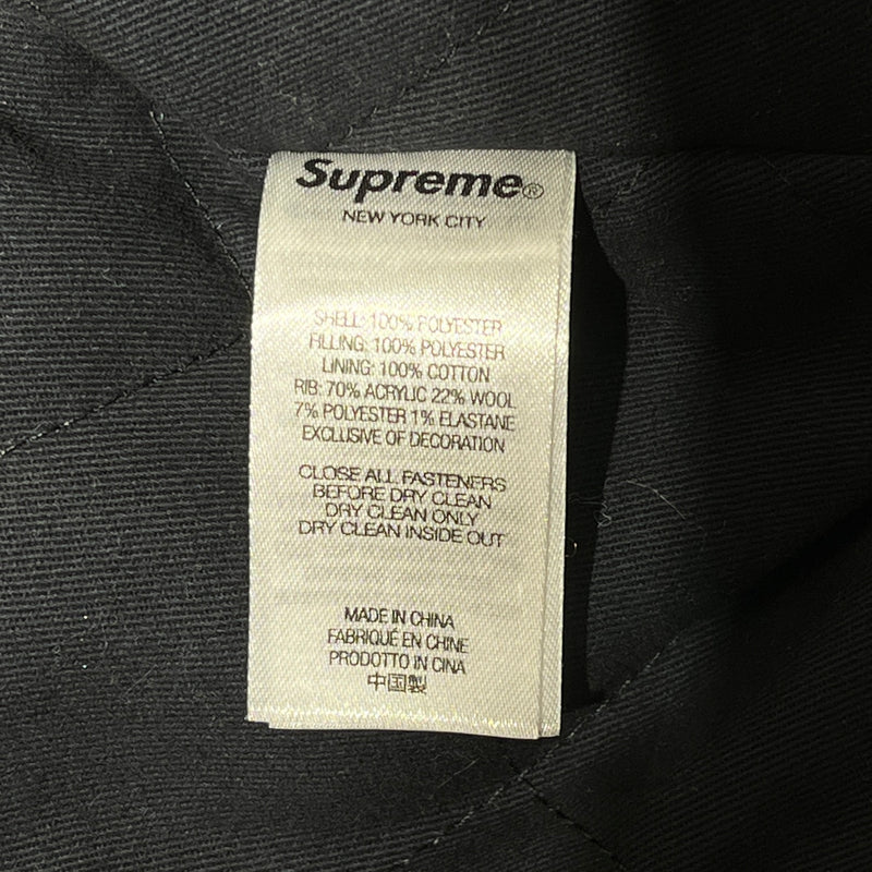 Supreme/mitchell&ness/Baseball Jkt/XL/Nylon/BLK/Graphic/SEQUIN LOGO