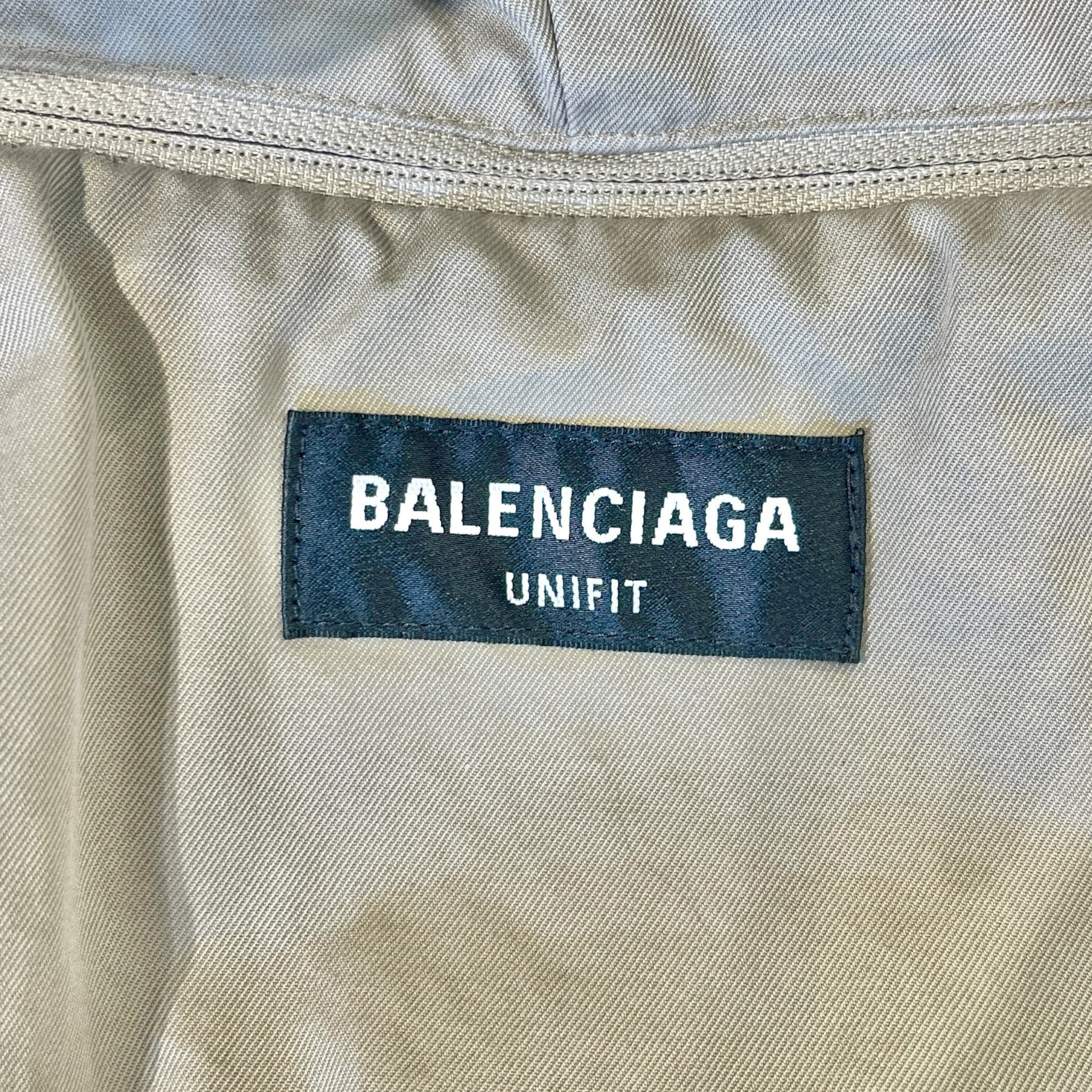 BALENCIAGA/Jacket/S/Cotton/BEG/HOODED PARKA SHIRT view 3