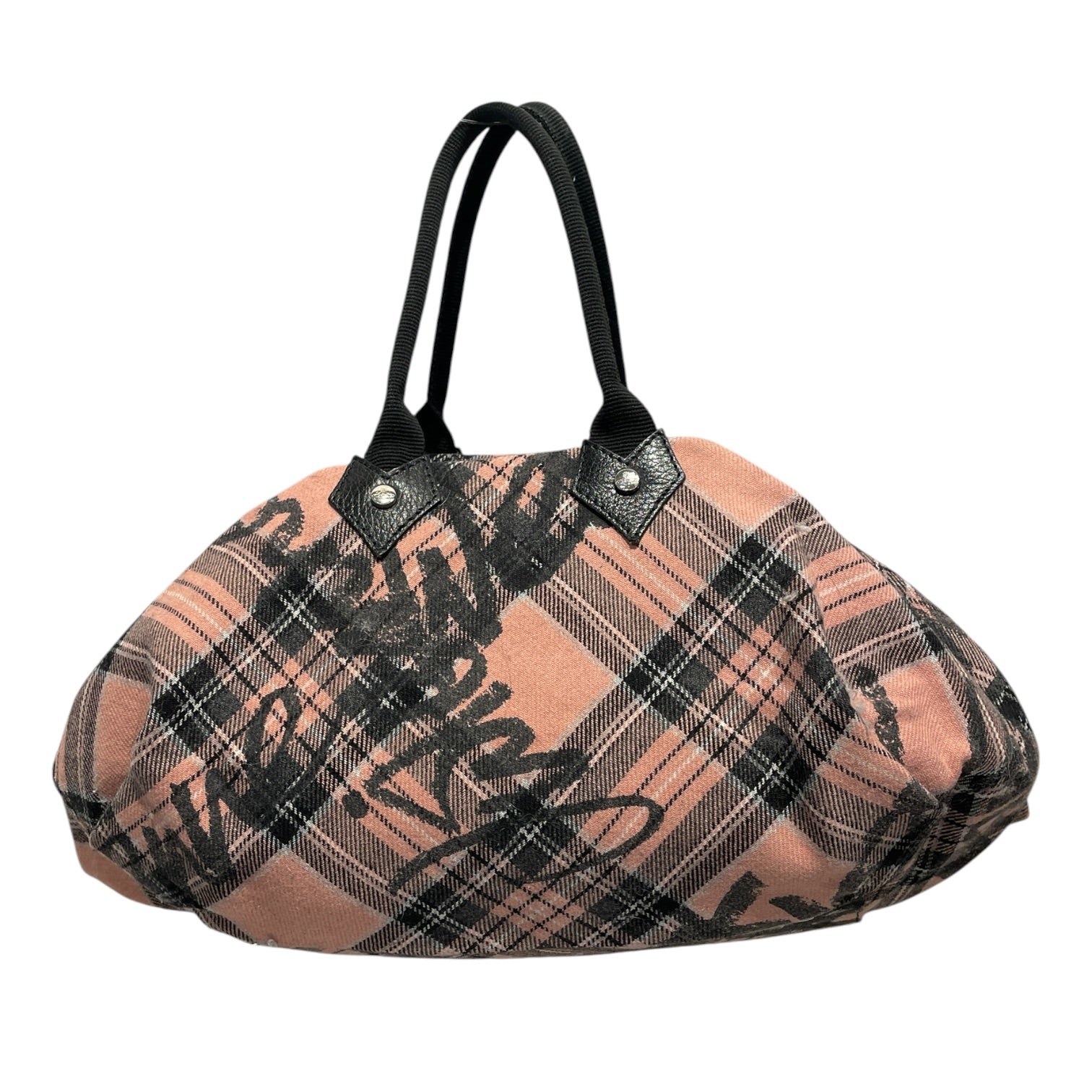 Vivienne Westwood/Hand Bag/Plaid/Cotton/PNK/Punk TarTan Graffiti Bag view 2