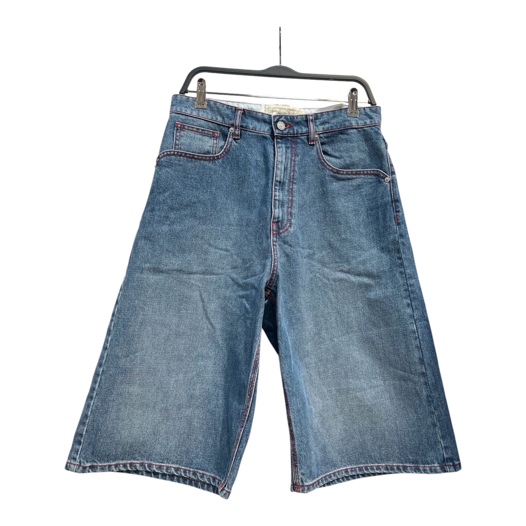 ERL/Shorts/S/Cotton/BLU/RED STITCHING view 1