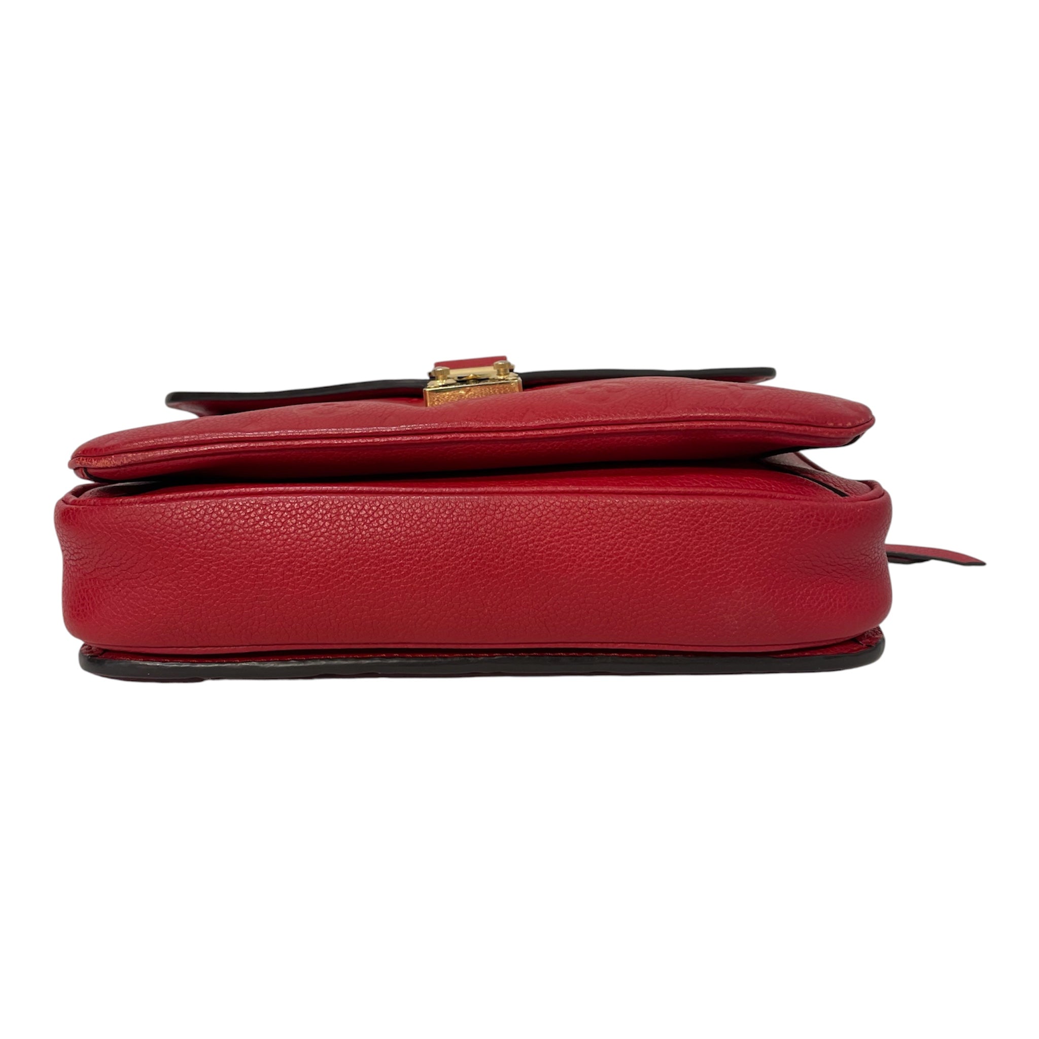 LOUIS VUITTON/Cross Body Bag/Monogram/Leather/RED/Metis MM view 3
